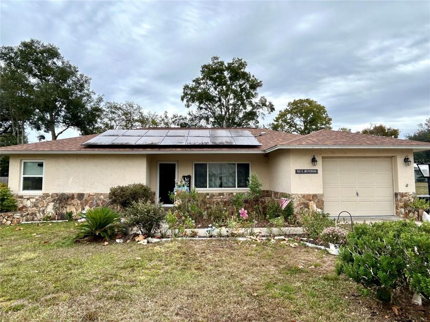 Check this one out! Roof 2023, AC 2018, solar panels with new Tesla battery, newer electric panel, newer windows. Energy efficient, and Fully fenced, private back yard for your kiddos or pets. This is a cute 2/1.5/1 home in Beverly Hills. Just a few miles from shopping, restaurants, and the new Shoppes of Black Diamond. This home has both a living and family room. A gas fireplace for the colder evenings. Kitchen has open shelving and cabinets with a lot of storage. Inside laundry room with new washer and dryer. Covered and enclosed back porch overlooking your back yard. Perfect for coffee in the mornings or just relaxing anytime. This home is ready for you, so get it today and enjoy knowing that all the bigger ticket items have been taken care of already. Need to commute? The new extension for the Suncoast parkway is about 5 miles away. Citrus County has so much to offer everyone. Beautiful parks, great golf, fishing, crystal clear springs, manatees, lakes, etc. Enjoy all the nature coast has to offer!