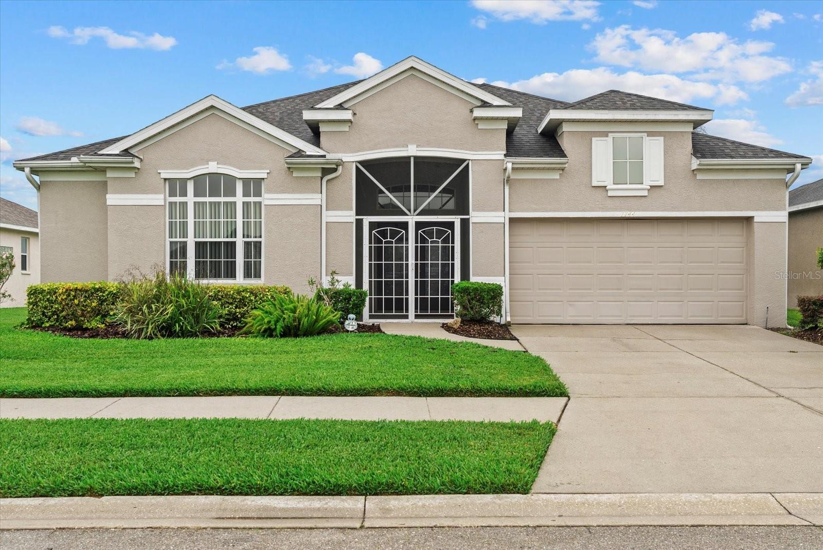This meticulously maintained residence boasts 4 spacious bedrooms and 2 well-appointed bathrooms, offering ample space for families or those who enjoy hosting guests. The 2-car garage provides convenient storage and parking options. With a thoughtfully designed floor plan, the home ensures both comfort and functionality. Tatum Ridge is a deed-restricted, gated community situated just 1.6 miles east of I-75 and north of Fruitville Road. Adjacent to the Tatum Ridge Golf Course, residents enjoy the serene ambiance of a Scottish-style links course featuring preserves, wetlands, and 11 lakes. Developed in the early 2000s, the community comprises 162 homes and offers maintenance-free yard care through its HOA, which also includes common area maintenance. Notably, there are no CDD fees, making it an attractive option for potential homeowners. Tatum Ridge Elementary School is less than 2 miles from the property, placing it within an 'A' rated school district. Shopping and Dining: The Mall at University Town Center is approximately 6.6 miles away, offering a variety of retail and dining options. Beaches: Siesta Key Beach, known for its pristine sands, is about 13 miles from the community. Buyer to check room measurements. Rooms are not all square and measurements could be different. Room sizes are from the Plans from Centex Home.