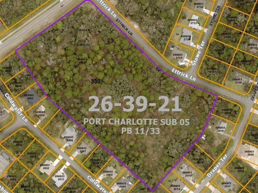 This 8.56 acre parcel is located in the City of North Port’s Corridor Transitional zoning area, offering excellent flexibility for commercial development or multifamily housing. Whether you’re envisioning retail, office space, or residential units, this site is ready for your vision.

Surrounded by growth, this property sits just 2 miles from the upcoming Chick-fil-A, Tim Hortons Coffee, and Texas Roadhouse (currently in the permit phase), and close to existing shopping, restaurants, and services. Wellen Park and the Atlanta Braves Spring Training facility are just 20 minutes away, and Charlotte Sports Park, home to the Tampa Bay Rays Spring Training, is only 15 minutes down the road.

With 8.56 acres in a high-traffic, high-growth area, this is your chance to invest in North Port’s future.