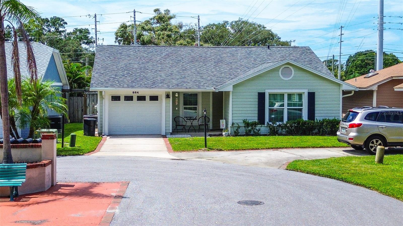 LOCATION, LOCATION, LOCATION!!! High and dry during last summers storms. NO FLOOD Insurance required. Welcome to this beautifully maintained 2-bedroom, 2-bathroom home with a one-car garage in desirable Palm Harbor. The property features a NEW ROOF with 6" gutters, a NEW WOOD FENCE, and a garage with freshly coated epoxy flooring. The updated kitchen boasts all new appliances, and the HVAC system has been recently serviced for peace of mind. The primary bedroom includes a brand-new mattress, and the home can be purchased fully equipped with all linens, towels, and appliances, making it truly move-in ready. Enjoy an ideal location—just 11 minutes to Downtown Dunedin and 10 minutes to Caladesi Island and the sunny Gulf beaches. This home offers comfort, convenience, and turnkey Florida living in a sought-after neighborhood.