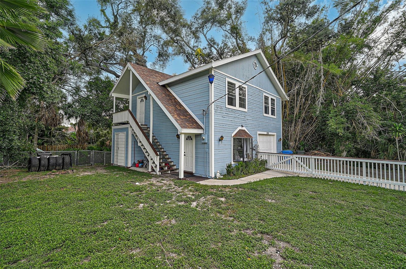 Welcome to 2531 Portland Street in sunny Sarasota! This isn’t just a duplex—it’s a double dose of opportunity. Two stories, two bedrooms and one bathroom in each unit, PLUS each space comes with its own AC and water heater (because nobody likes sharing those).
Updates? Check. Both units have been refreshed. The upstairs unit at 2531 Portland Street is fresh, bright, and totally move-in ready. Recently updated from top to bottom within the last few years, it’s got a modern, comfortable vibe without losing that homey charm. It also has a big storage room for all your “I’ll use this someday” treasures, while the downstairs sports updated countertops and a deck that’s perfect for your morning coffee or evening chill time. With a NEW ROOF this property is a must have.
Sitting on nearly a quarter acre with a fenced yard, you’ve got space to spread out—or even add another dwelling unit if you’re feeling ambitious. And the location? Minutes from Riverview High School, gorgeous beaches, and all the main roads that get you where you need to be.
Whether you’re looking for an investment, a house-hack, or just a spot that’s as fun as it is functional, this property delivers.