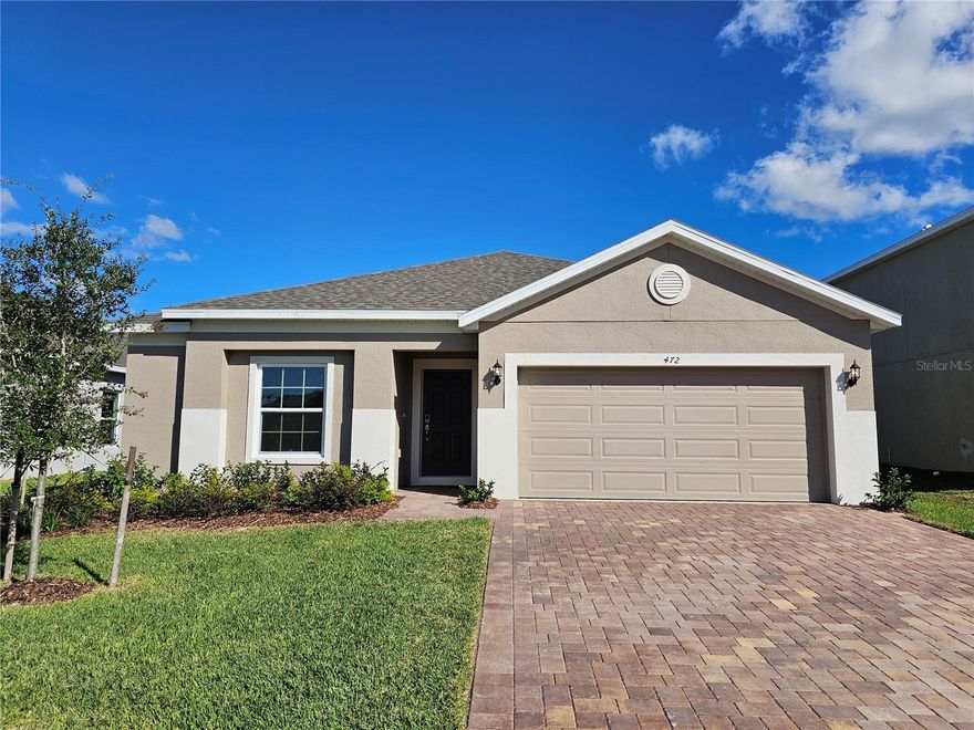 Move-In Ready! Our very popular Selby Flex plan features 4 Bedrooms, 2 baths, and 2 Car garage in Lake Lincoln. Open concept floor plan with tile floors throughout all main living areas, upgraded 42" kitchen cabinets with crown molding and granite kitchen counter tops.  You'll love the layout of the kitchen that overlooks the family room providing beautiful flow from room to room on this split bedroom plan. The owner's bath features granite counter tops and our exclusive frameless heavy glass enclosed digital shower system complete with rain shower head and separate handheld shower head. Spacious Family Rm overlooks rear covered Lanai. Community amenities include a small dog park, walking trail around the dry retention pond and a play ground/tot lot with plenty of shade for the littles under a cluster of shady oak trees. Conveniently located close to schools, Publix shopping center, Target & Walmart. A short 6 minute drive to the quaint downtown area of Mount Dora & Eustis and just 10 minutes to Tavares.