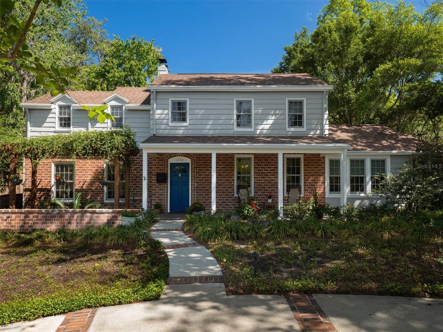 Just blocks from the University of Florida and tucked down a quiet street in the coveted Stringfellow Broome neighborhood, this historic brick pool home is a rare find. A covered front porch and a pergola laced with climbing roses create curb appeal that hints at everything waiting inside — a residence where original architectural details have been preserved and thoughtful updates have been seamlessly integrated, where a lush courtyard garden and sparkling pool await beyond the back door, and where every room reflects a level of craftsmanship and character that is truly irreplaceable. ~~
Historic charm abounds with dual fireplaces, beamed ceilings, and custom built-ins that create an atmosphere that feels both grand and intimate. Beautiful oak floors and basket-weave terra cotta tile flow throughout, while intricate historical millwork at every turn speaks to the care and quality that defines this home. ~~ 
The layout is as functional as it is impressive, with four bedrooms, a living room, dining room, family room, and a library nook with French doors that open to the outdoors, a perfect setting for quiet mornings. The updated kitchen strikes the perfect balance between modern convenience and character, featuring a gas range, stainless refrigerator, and stone countertops alongside ample cabinetry, all while preserving the aesthetic that makes this home so special. The bathrooms have been similarly updated with care. Throughout the home, generous storage — extraordinary for a historic property — ensures everything has its place, and practical modern upgrades including a tankless water heater and whole-house generator mean. ~~
Outside, the fully enclosed brick courtyard is a private sanctuary. The covered patio has been outfitted with a summer kitchen and overlooks the sparkling pool and spa. The setting is lush and serene with beautiful mature landscaping, offering a true retreat feeling just minutes from everything Gainesville has to offer. A detached workshop add versatility, and a unique rear access alley rounds out the outdoor picture. ~~
This is a home that offers something increasingly rare — genuine character, extraordinary Florida living, and an in-town location that cannot be beat. For the sophisticated buyer who has been waiting to find something truly special, the wait is over.
