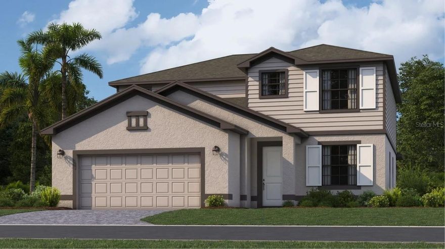 THIS HOME IS READY FOR YOU NOW!! Embracing the spirit of small-town charm, Rye Ranch® introduces new traditions that bring people together in Parrish, FL. Future amenities include a resort-style swimming pool, an inviting community center and pickleball courts to build lasting relationships with new friends. A spacious two-story, this home features a modern layout on the first floor that incorporates the breakfast nook, kitchen and Great Room, with access to the impressive lanai. Framing the space is a secondary bedroom perfect for guests and a separate formal dining room. Upstairs are three more bedrooms, including the comfortable owner’s suite, and a versatile bonus room.

Prices, dimensions and features may vary and are subject to change. Photos are for illustrative purposes only.