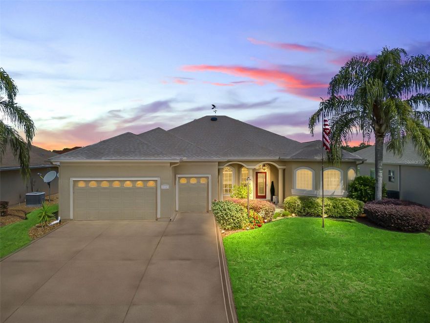 WOW, Imagine your wildest dreams come true in THIS home. Consider this CUSTOM, LARGE, OPEN, split floor plan, on a semi private lot, with direct access to WALKING TRAILS, in an active Florida community offering many activities to choose from. This EXPANDED SPRUCE MODEL in the MEADOWS neighborhood was perfectly customized by adding the glassed in Florida Room (additional 640 SF), that boasts approx. 2,645 SF of heated and cooled living and ENTERTAINMENT SPACES!  From the moment you view the property and all the outside features, to the moment you step inside to experience all the indoor features you will know YOU ARE HOME. THIS IS IT!
This AMAZING HOME with REAR PRIVACY and a TWO CAR+ GOLF CAR GARAGE with storage and an extended driveway for all your parking needs is just perfect. This beautiful recently updated home has features that will truly captivate you! Outstanding details include a Freshly painted interior and exterior, 10' ceilings throughout, crown molding, wood laminate and impressive inlaid ceramic tile flooring. The customized chef's kitchen offers a center island, solid surface counters, reverse osmosis water filtration system, tile backsplash, under cabinet lighting, walk in pantry and extensive, recently added custom cabinetry for even more storage! The luxurious primary suite includes a custom walk-in closet with a window, and the large primary bath ensuite offers a large soaking tub, spacious double sink vanity, a roman walk-in shower, a private watercloset w/ a closet, as well as another large walk in closet, all designed with beauty and an abundance of natural light. It cannot be expressed enough how luxurious this HOME is on a PREMIUM LOT in Stonecrest, where you Step outside to a spacious wraparound large patio with a remote controlled Sun Setter, with wind sensor retractable awning, a fenced yard, and peaceful views with the morning sun or the perfect romantic dinner. Major Updates include: NEW ROOF (2023), 2016 glass enclosed lanai, and a split Mitsubishi HVAC UNIT(2023). And many additional improvements since 2023 (see feature list).
Discover Your New Lifestyle at Stonecrest!
Today could be the BEST DAY OF THE REST OF YOUR LIFE! If you're searching for a home in a private, gated, golf community, look no further—you've found your dream lifestyle at Stonecrest.
Nestled in the heart of Central Florida, Stonecrest is a deed-restricted, active 55+ golf community that offers the perfect blend of luxury, convenience, and recreation. Imagine waking up every morning in a community designed for those who cherish an active lifestyle, where golf cart access takes you to nearby shopping and more.
At Stonecrest, you'll have access to an array of world-class amenities, including four community pools, one of which is a serene indoor pool—along with a spa and a fully equipped fitness center. Whether you're looking to stay fit, relax, or meet new friends, you'll find it all here.
With over 90 clubs to join, you'll never run out of opportunities to explore your passions and hobbies. The clubhouse is a hub of social activity, featuring a popular, casual dining restaurant where you can enjoy great food and even better company.
For the golf enthusiast, Stonecrest boasts 18 holes of championship golf, providing a challenging and scenic experience. The fun doesn’t stop there—enjoy lighted pickleball courts, softball, and so much more.
Welcome to Stonecrest, where every day feels like a vacation.