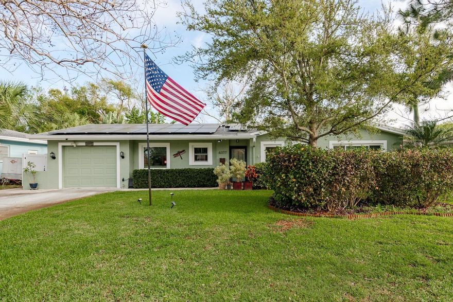 Welcome to this wonderful, move-in-ready 3-bed, 2-bath pool home in the desirable Garden Manor neighborhood of St. Petersburg! Beautifully landscaped and located on a quiet street directly across from a serene lake, this property offers over 2,000 square feet of comfortable living space designed for relaxation and entertaining.
As you enter the hallway, you’re greeted by an open and inviting floor plan. To the left sits the spacious updated kitchen, featuring newer stainless steel appliances—stove (2025), dishwasher (2023), refrigerator (2020)—along with plenty of cabinet and counter space. The impressive 40" x 86" island provides the perfect spot for meal prep, casual dining, or hosting gatherings.
The central dining area flows into a large living room filled with natural light from multiple windows, offering peaceful views of the tropical backyard and lovely pool.
Just past the kitchen is the converted garage, now a versatile flex space ideal for an office, gym, or potential 4th bedroom. This area includes a separate laundry room—washer (2020), dryer (2021)—and a utility room housing the water heater (2018) and breaker box (2019). If desired, the flex space can be easily converted back to a garage, as the original door remains intact and only the interior wall would need removal.
To the right of the entryway are the three bedrooms and two updated bathrooms. Stunning terrazzo floors run throughout the home. The primary bedroom features its own private en-suite bath. Additional upgrades include impact windows (2018 & 2021), a 9-year-old roof, and solar panels (2021) that help keep electric bills low.
Step outside to enjoy a relaxing patio overlooking the lushly landscaped backyard. The open pool area features composite rubber decking and is surrounded by vibrant flowers, shrubs, and classic Florida plantings. The pool equipment was recently updated with a new pump and control box (2024), and the irrigation pump and control system were replaced in 2025. A large detached storage building with electricity offers excellent potential as a workshop, home gym, or additional storage.
All of this in an ideal central location close to shopping, great restaurants, and some of the country’s most beautiful beaches. Only a short drive to Downtown St. Pete with its museums, galleries, arts district, nightlife, and waterfront dining.
Come see this lovely home today—your Florida lifestyle awaits!