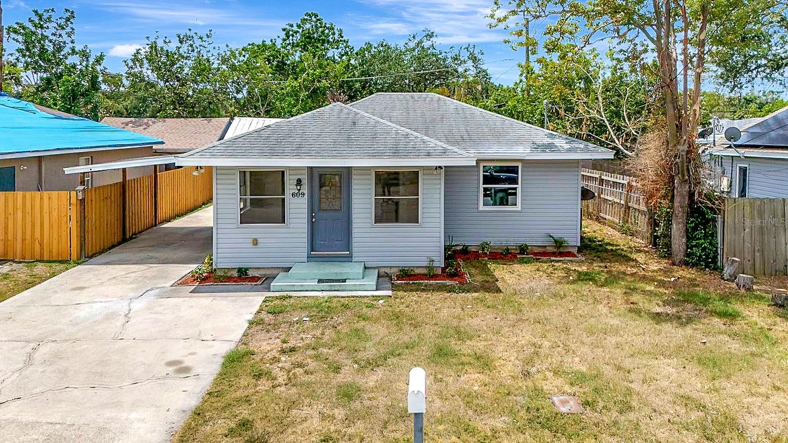 You’ve seen the rest in this price range... Now see the best! This adorable and affordable 3-bedroom, 1-bath home offers 839 sq. ft. of living space and is truly move-in ready. Completely updated in 2025, it features a brand-new kitchen with stainless steel appliances, NuCore LVP flooring throughout, a fully renovated bathroom, fresh interior paint, and an HVAC system that’s only three years old. The roof was replaced just seven years ago, giving you many worry-free years ahead without major repairs.
The fenced backyard is perfect for relaxing or entertaining, and with no HOA or CDD fees, you’ll have the freedom to enjoy your home without extra restrictions. Located in Flood Zone X, no flood insurance is required. A detached garage with separate rear access offers water hookups and the potential to be converted into an additional living unit, mother-in-law suite, or short-term rental to help pay your mortgage.
Whether you’re looking for a beautiful primary residence or a high-performing investment property, this home is a fantastic opportunity in the heart of Bradenton. With plenty of space for boats, cars, tools, or toys, the possibilities are endless. It’s the perfect starter home, second home, or investment property — and it’s easy to show!