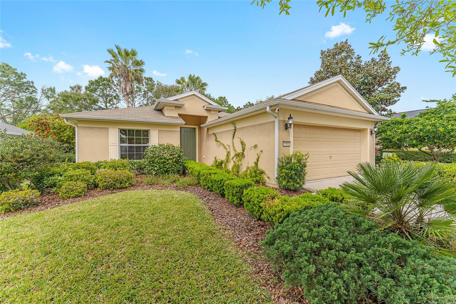 Discover the perfect blend of comfort and convenience in this lovely 4-bedroom, 2-bath home, built in 2010 (new roof in 2025) and nestled on a desirable lot in the sought-after Fore Ranch community. Enjoy the privacy of no rear neighbors and immerse yourself in Florida living. As you step inside, you'll be greeted by soaring ceilings and beautiful laminate flooring that flows throughout the main living areas. To your left, find a comfortable guest bedroom, perfect for visitors. To your right, the spacious galley kitchen awaits, featuring warm hardwood cabinetry, solid surface countertops, and all the essential appliances to create culinary masterpieces. Adjacent to the kitchen is a cozy breakfast nook and a convenient laundry room that doubles as a pantry, adding extra storage space. The home's open floor plan seamlessly connects the dining area and living room, both bathed in natural light from large sliding doors that deliver a picturesque view of the fully fenced backyard. This home offers a desirable split-bedroom layout for added privacy.
Retreat to the primary bedroom, featuring a generous walk-in closet with impressive ceiling height and an ensuite bathroom complete with a walk-in glass shower, single sink vanity, and private toilet room. The two additional guest bedrooms are generously sized and share a conveniently located bathroom. Step outside to the backyard oasis, a true highlight of this property! The vinyl perimeter fence ensures privacy, while the paved patio area is perfect for entertaining, grilling, or simply relaxing in the beautiful Florida sunshine. Let your four- legged family members roam freely in the secure, spacious yard. Enjoy the fantastic Fore Ranch community amenities, including a clubhouse, fitness center, basketball courts, pool, and more! Plus, you'll find yourself just minutes away from grocery stores, restaurants, schools, and all the conveniences you need. Equestrian enthusiasts will appreciate the short 15-minute drive to the world-renowned World Equestrian Center. Don't miss the opportunity to establish your roots in this exceptional Ocala property. Schedule your showing today!