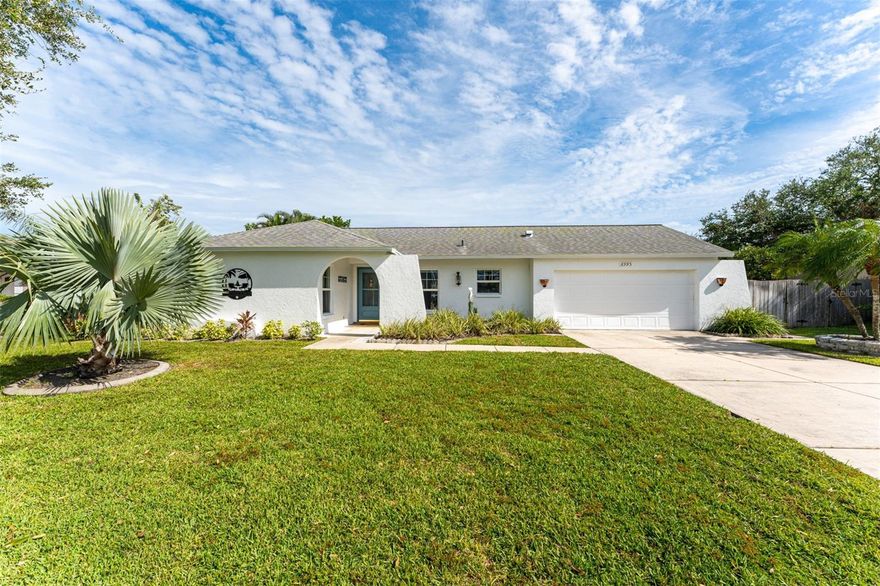 Welcome to the highly desirable community of Gulf Gate East. Don't miss this 3 bedroom 2 bath home with den/office, 2 car garage and screened pool. The home is highlighted by stunning renovations with attention to detail. Luxury vinyl plank flooring throughout and the kitchen/living room has been redesigned with an open floor plan accented by new cabinets, quartz countertops and stainless steel appliances. Newly renovated bathrooms and interior painting throughout, on a large private lot with a lake view make this a must see. New roof 2017, new well pump 2023, pool heater in 2022, pool pump in 2023, new water heater 2024, sewer lines inspected and relined 2024 and an impact rated garage door in 2024. The pool heats to 102 degrees and can be utilized as a spa or plunge pool. The location provides excellent schools, walking and biking trails, fitness centers and more. Easy access to UTC mall and Gulf Gate village to enjoy shopping and a variety of restaurants. Within minutes of our world famous Siesta Key beach and downtown Sarasota featuring fine dining, shopping, the arts district and theater. Schedule your showing today.