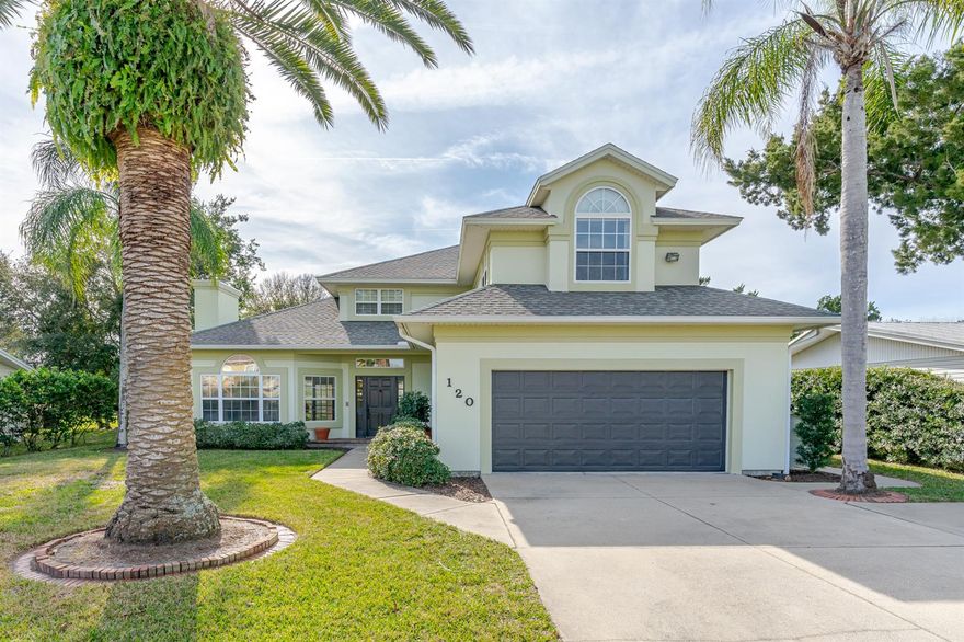 Here is your opportunity to live in the wonderful and sought after New Smyrna Beach community of Inlet Shores!  Home has a peek-a-boo view of the Intercoastal Waterway across the street.  This 3 bedroom 2-1/2 bath family home is waiting for new owners!  Large deep lot with big backyard.  Oversized garage.  Owners removed carpet so the home is a clear palate waiting for the new owners to make it their own!  HOA participation is voluntary.Square footage received from tax rolls. All information recorded in the MLS intended to be accurate but cannot be guaranteed. ;Water: City