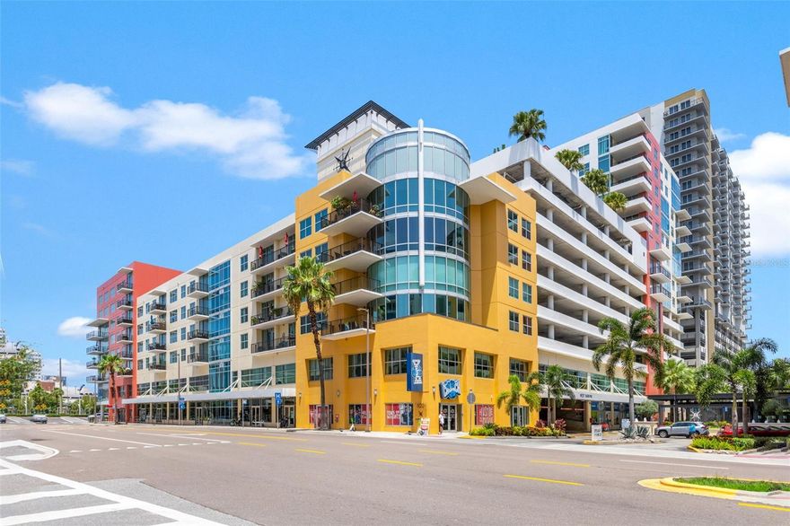Live in one of the most walkable and friendly neighborhoods in Tampa! This luxury 2 bedroom/1 bathroom updated condo is in the highly sought-after community, Grand Central, in the heart of Channelside! Walking distance to everything you need including Publix, Starbucks, CVS, Sparkman Wharf, Water Street, Tampa Riverwalk, and Benchmark International Arena. This beautifully updated and spacious condo is on the 5th floor with a balcony that has views of the city and the cruise ships. Beautiful luxury vinyl plank throughout, no carpet! The chef's kitchen is the star of the home which includes Viking stainless steel appliances, a gas range, ample storage, pull out drawers for ease & timeless quartz countertops with an island. Bathroom with dual sink vanity and large walk-in shower. The primary bedroom features 2 standard closets and 1 deeper closet. This bedroom can fit a king size bed and features black out shades and curtains! The rent includes 1 parking spot, water, sewer, trash, & gas. Amenities include two pools with spas, a clubhouse, outdoor grills, a gym, secured entryways, and a concierge. Downstairs in the Grand Central Courtyard, you have Crunch Fitness, restaurants, and outdoor bars perfect for watching all your favorite sports games. Across the street is a dog park and area for pickleball! The application fee is $205 per adult 18 yrs+ for credit and background checks. 1st and security are required. pet friendly! Available to move in middle of June!