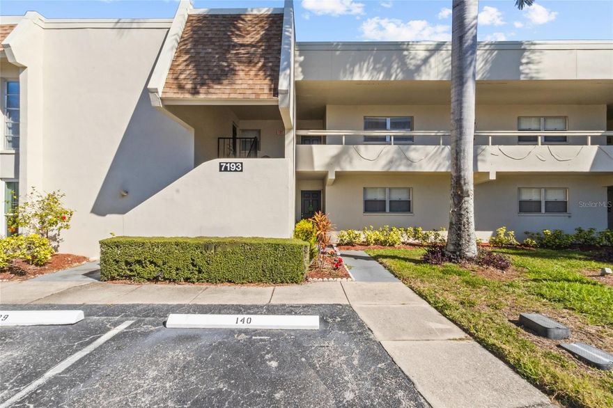 Looking for a 2-bed condo in Palm Aire with golf views? This FIRST FLOOR, TURNKEY, END UNIT delivers rare WATER AND FAIRWAY VIEWS, modern upgrades, and everyday ease in one of Sarasota’s most sought-after golf communities.

Step into a light-filled open layout with tile and updated luxury vinyl plank flooring (NO CARPET!), fresh neutral paint, and a serene screened lanai overlooking the golf course and water. The renovated kitchen features sleek STAINLESS STEEL APPLIANCES, granite counters, and newer IMPACT WINDOWS for added comfort and storm protection.

This condo lives large with two spacious bedrooms and two updated baths, plus in-unit laundry and assigned parking directly in front of your door.

Enjoy peace of mind with NO FLOOD INSURANCE REQUIRED, flexible rental options (seasonal and annual allowed), and the ability to join Palm Aire Country Club for optional golf, tennis, fitness, or social memberships.

Located in the heart of Palm Aire, CLOSE TO EVERYTHING! Just minutes from the University Town Center (UTC) Mall, Benderson Park, SRQ Airport, Mote Marine Aquarium, restaurants and shopping, and Sarasota’s white-sand beaches.

Whether you're a full-time resident, snowbird, or investor, this low-maintenance home blends comfort, lifestyle, and unbeatable location.

This condo is also available for rent (see MLS #A4679940).