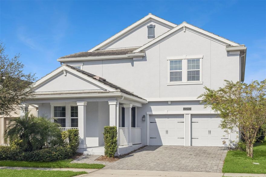 this beautiful home just remodeled . The home is located in the reputable region of Lake Nona. As you enter the home you will find a tasteful ceramic title throughout the first floor, where you will find one bedroom, a full bathroom, a dinning room, family room, kitchen with a breakfast nook, and a “tech” area/ office room. This home has an open floor concept and plenty of natural light. Upstairs you will find 3 bedrooms, a master suite with his & hers closet, a laundry room, bathroom and a LARGE loft. The house is an automated home with built in devices. All appliances are upgraded Luxx GE profile including washer and dryer. This house also features a large backyard and a 3 CAR GARAGE!!! STOREY PARK COMMUNITY features a RESORT LIFESTYLE, with multiple sports courts, resort-style swimming pool, a splash park and playground, state-of-the-art fitness center, Greenbelt conservation areas, picnic area, walking trails. . Schedulle your private tour today!!! More pictures coming soon.