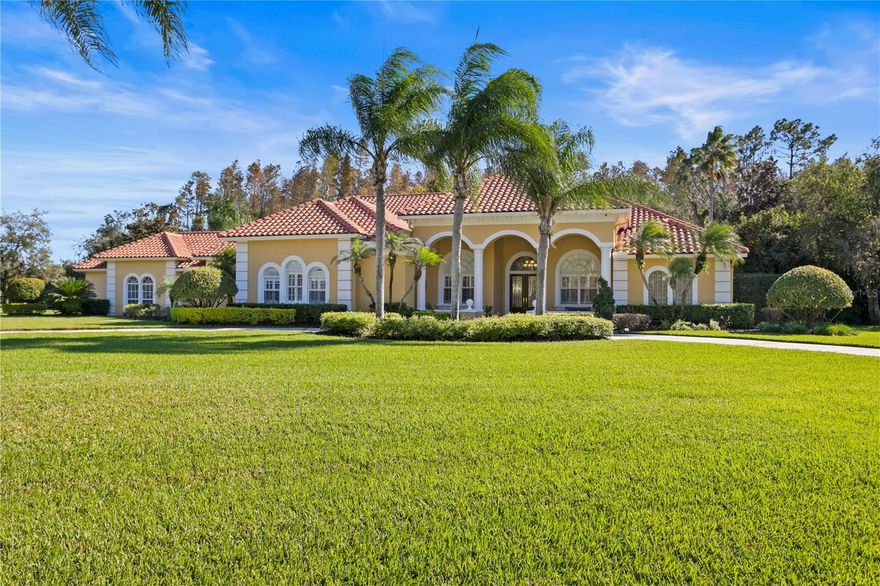 WELCOME HOME FOR THE HOLIDAY'S!  Introducing 4701 Cheval Blvd an exquisite luxury estate nestled in the highly sought after Gated Community: Cheval Golf and Country Club in the STEINBRENNER SCHOOL DISTRICT.  This opulent ONE OF A KIND residence features 4 EN SUITE bedrooms in the main house plus an ADDITIONAL SEPARATE IN-LAW SUITE complete with full bath, bedroom, kitchenette  (2014) and private access (making total sq ft just under 6100) as well as a 2nd additional 3-car garage (2014), GIVING YOU A TOTAL OF 6 CAR GARAGE  for your car enthusiast. Step into a grandeur of space where the large living room and dining room seamlessly converge, featuring 12 ft ceilings that amplify the sense of opulence. Crown molding and tray ceilings add an extra layer of sophistication to this open and airy design. Newer UPDATED KITCHEN with an abundance of storage and large family room make entertaining seamless. The GAME ROOM/ BONUS ROOM is both stylish and versatile perfect for entertaining guests or just unwinding. Immerse yourself in an unparalleled cinematic experience in the PRIVATE THEATER ROOM and watch a movie on the big screen or work off some steam in the GYM. Experience luxury beyond the interiors with an oversized lanai, inviting pool, spa, and a nicely equipped outdoor kitchen. Entertain effortlessly with an outdoor bathroom and relish the convenience of a small fenced-in area for pet lovers featuring artificial grass. Step into a world of tranquility surrounded by meticulously landscaped grounds, offering a serene oasis for relaxation and entertainment. Enjoy the privacy and natural beauty of this 1-acre conservation property. This extraordinary estate offers an unparalleled fusion of sophistication and comfort. AC’s 2014 & 2023, HOT WATER HEATERS 2022, OUTDOOR KITCHEN UPDATE 2018 and ROOF CERTIFICATION. A Rated schools, close to shopping, restaurants, highways and airport.