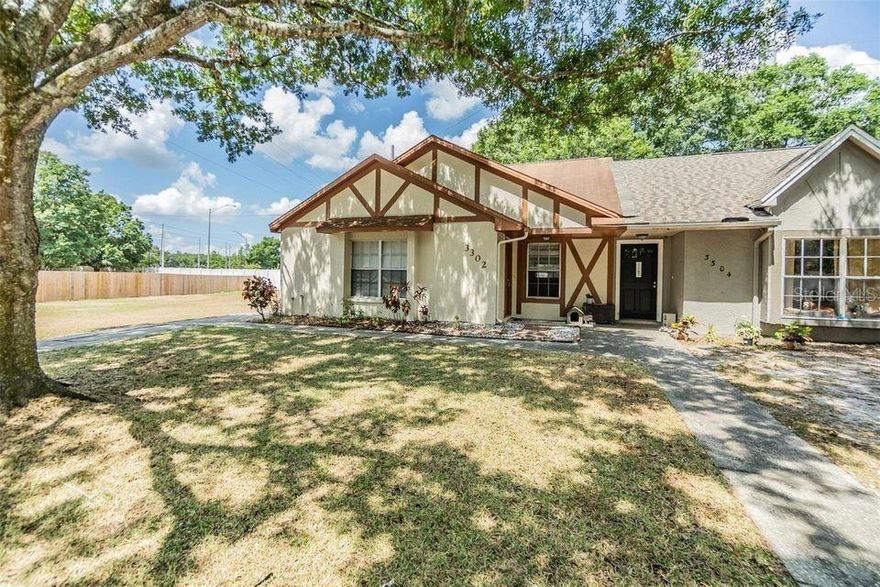 Fantastic 3 Bedroom 2 Bath Villa in the Carrollwood area. Conveniently located to shopping and great schools. This home has vaulted ceilings, an inside laundry room, open living space, large master bedroom with dedicated bath and walk-in closet. Split plan home with two bedrooms and a bath on one end and the master on the other. Laminate floors in the bedrooms, ceramic tile in the living areas and baths. Dishwasher, Range and side by side Refrigerator with water and ice on the door. Large, fenced backyard, extra-large area for parking, a must see will not last long. Current School Assignments Schwarzkopf Elementary School, Martinez Middle School, and Gaither High School. Application fee applies to all adults over 18 in the household. Minimum of one month’s rent Security deposit.