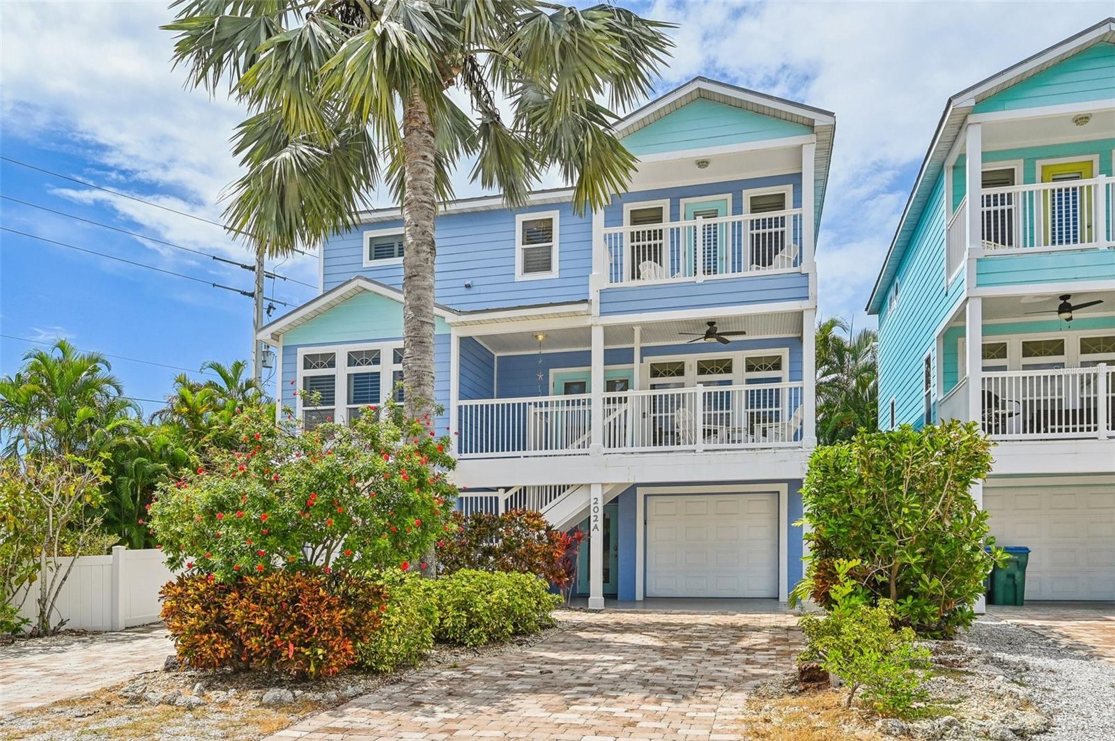 Welcome to this stunning beach home in Anna Maria, Florida, just one block from the beach! This modern and bright 4-bedroom, 3-bathroom property offers the perfect coastal living experience. With its private elevator, it’s designed for ultimate convenience and ease. Enjoy your own private oasis with a sparkling pool, complete with a fun play area, perfect for kids and adults alike. The home also boasts a large, oversized 2-car garage, and 2 driveways for lots of parking. offering plenty of space for storage and lots of parking. Also has a EV plug for electric Vehicles for connivence too.
Sold turnkey furnished, this property is ready for you to move in or rent out. The home is already part of a successful rental program, with future bookings conveying, making it a fantastic investment opportunity. Don’t miss out on this beautiful beach getaway! Home generates good income and is currently in the Rental program with managing co. Buyer to verify all room sizes and info.