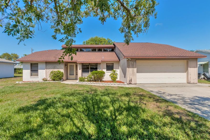 In this incredibly hot market there is very little inventory especially 3 bedroom 2 bath pool homes but here is the diamond in the ruff. This adorable custom built, one owner home has seen a lot and if the walls could talk they would tell all kinds of terrific childhood memories and stories, but it's ready for some new ones. Upon entry you cant miss the amazing volume ceilings and enormous living room/dining room combo. Imagine enjoying family diner while the fireplace crackles and then snuggling up on the couch to watch a good movie. Sounds like heaven. The chefs quarters is the perfect gathering space that boasts an eat in countertop, breakfast nook and more cabinets than you know what to do with. I also love how the natural light streams through the semi open floorplan which gives a beautiful glow and cuts down on the light bill as well. Having a split bedroom plan is awesome as it gives separation and privacy to both owner and guests. Speaking of bedrooms all three are great in size and the master has a sliding glass door to access the back patio. Now your new home shows a little over 1500 square feet on the tax roll however it feels so much bigger than that and I'll tell you part of the reason. The Florida room is enclosed and has two sets of sliding glass doors but when left open the air from the rest of the house circulates through and it is the same temperature as the living room. There is a window unit which comes in handy if you wanted to make this into a 4th bedroom or game room however adding a few air vents would technically make this house over 1800 sq ft under air. Its summertime and that means, pool, bbq's and parties. You will be able throw incredible pool parties or just enjoy making memories with the family. A new pool pump and filter were just installed and the pool is ready for cannonballs and belly flop contests! Lastly enjoy the security of a fully fenced yard, new roof in 2019, 2011 AC and more. Call today and start making memories tomorrow ;Water: City