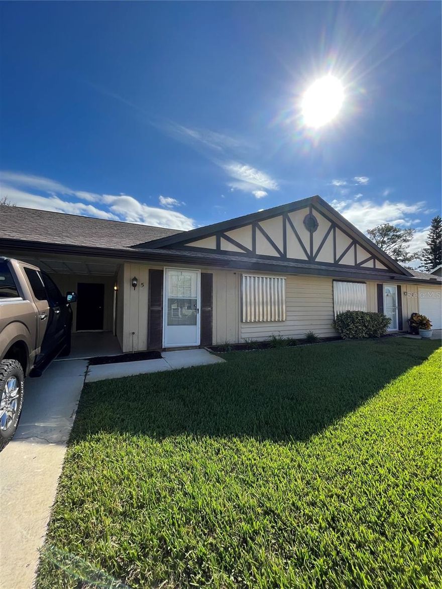 Discover this beautifully maintained 2-bedroom, 2-bath home in the highly sought-after Fairgreen golf community. This clean and well-kept residence features a spacious carport with an attached storage room and a private back patio with peaceful water views—perfect for relaxing evenings. Newer appliances and brand new washer and dryer. Enjoy access to the community pool and let us take care of the lawn—lawn service is included in the rent! One small pet is welcome.