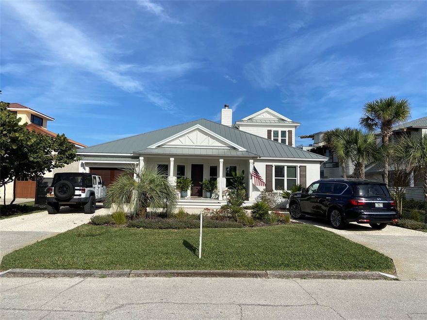A true oceanfront oasis in the sought after North Beach neighborhood. Completed in December 2018, this custom Hickson home offers beautiful ocean views from both first and second floors. Walk to Flagler Avenue shops and restaurants while enjoying all that this 5BR/3BA open concept home has to offer, including your very own 28' x 14' saltwater pool. Beach access is just steps away. ;Water: City
