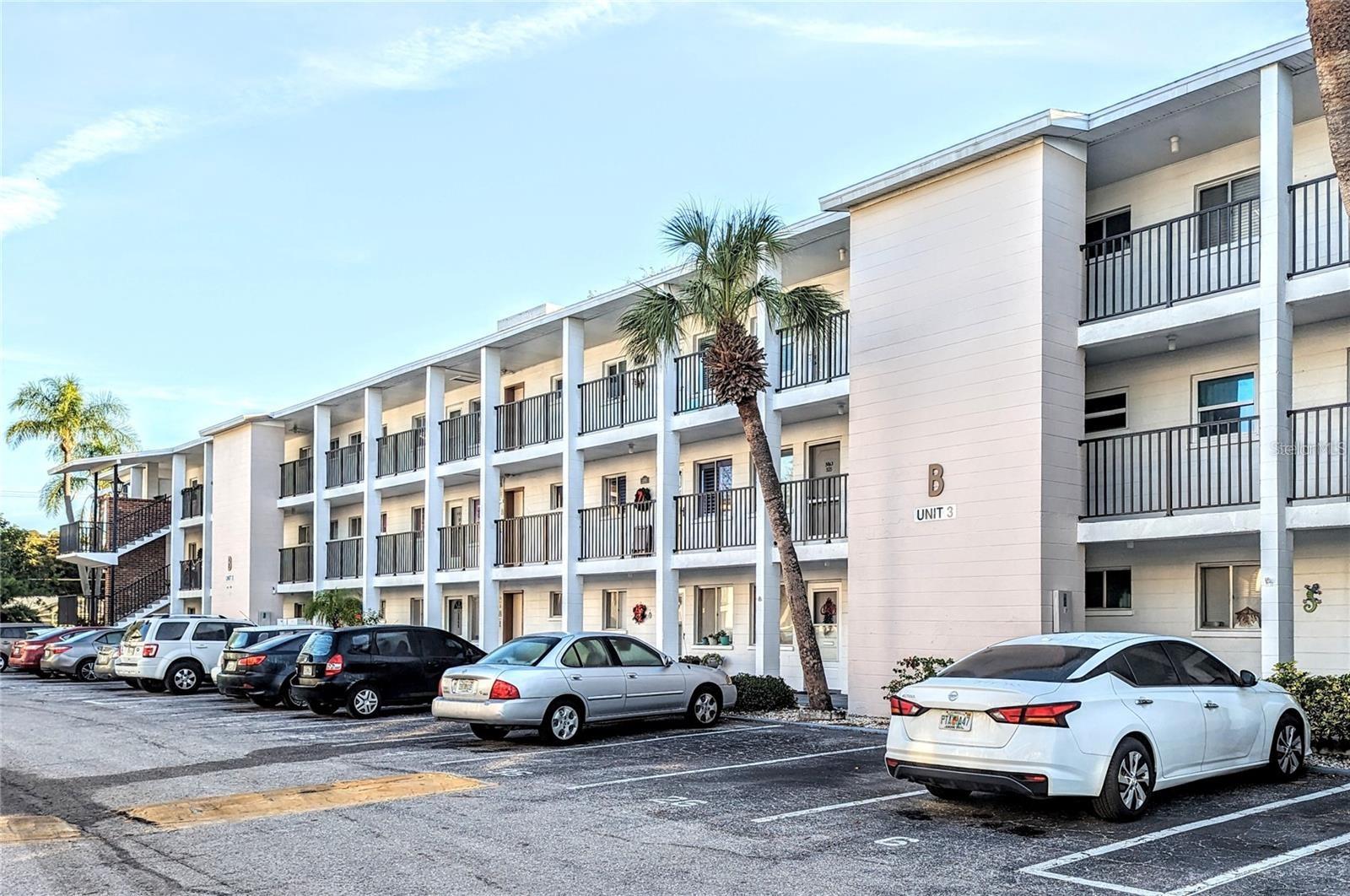 Move-in ready condominium in the active 55+ community of the Third Bayshore. The amenities this community include is a nice heated pool/spa, outdoor grilling area, shuffleboard, and a clubhouse where they have many community events. This third-floor immaculate home is definitely ready for its new owner. The kitchen wall has been removed giving the home an open floorplan appeal. Some of the other updates included are the bathroom, Water Heater in 2021, Refrigerator in 2021, and the HVAC installed in 2024 still with warranty and can be transfer to the new owner. In home washer and dryer as well as onsite. This being a top-floor unit you will have no one living above you and you will be able to enjoy the nice gulf breezes. Enjoy relaxing on the enclosed lanai or if you are not one to stay home you will find so much to do in the area. The best thing is that the Elevator is right next door to this unit! Floridas West Coast Beaches are just 7 miles away and both downtown Sarasota and Bradenton are just 20-30 minutes away. Shopping is just down the street with a Publix Grocery Store, TJ Maxx, Target, and a few really good restaurants.
