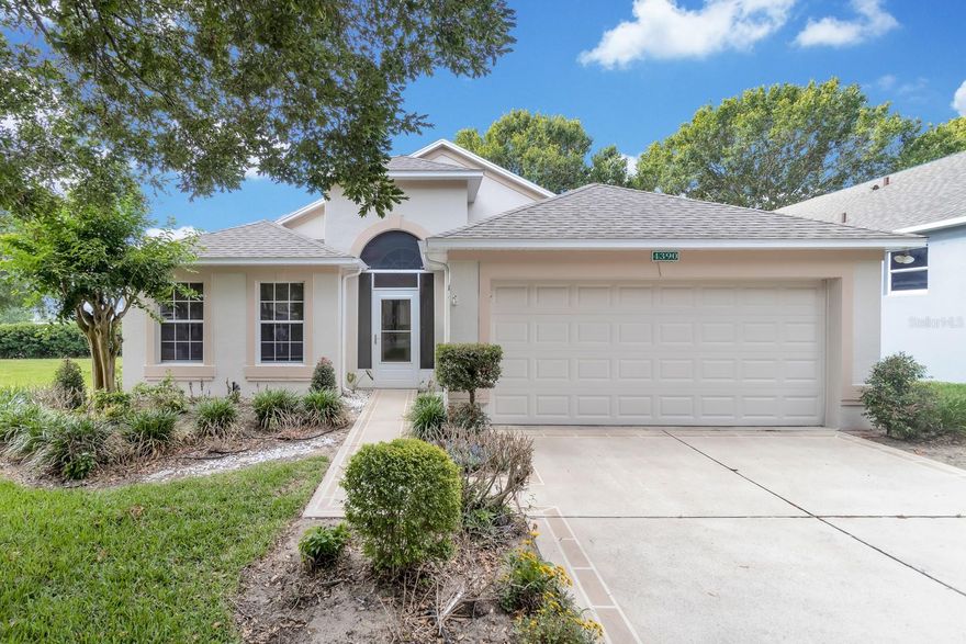 Beautiful Sherwood model home in the Sutherland community of Kings Ridge! Residents here enjoy the good life with access to the fabulous clubhouse with 3 pools, 2 fitness centers, spas, grand ballroom, tennis, pickleball, bocce, basketball & shuffleboard courts, craft, card, billiard & computer rooms and a library. There's almost nothing you can't do here. This 2 bedroom, 2 bathroom home is the perfect size and has an enclosed back patio with acrylic windows to enjoy your morning coffee. Roof was replaced in 2021, water heater in 2022, A/C was replaced in 2020 and compressor to a Trane in 2022. Everything inside will convey with the purchase unless requested otherwise. Homeowner dues include a 24-hour guard gated golf community, escrow reserves, basic cable, high speed internet, complete lawn care including watering, fertilization and mulching and exterior painting of the home every 6 years. Don't miss this wonderful opportunity, it's not going to last long.
