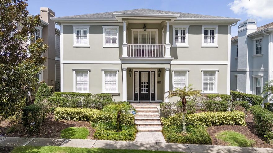This stunning 4-bedroom, 4-bathroom home is located in the prestigious Reunion Resort and offers nearly 5,000 sq. ft. of living space. A transferable Reunion Resort membership is included. Lovingly maintained as a second home (never used as a rental), the property is in excellent condition and filled with elegant touches throughout.

As you enter, you’re greeted by a spacious open floor plan featuring beautiful wood floors, stately columns, and custom drapes. The formal dining room and informal living area create a welcoming flow, while the main living room offers a gas fireplace and sliding doors that open to a serene courtyard with built-in spa.

The kitchen is generously sized with ample cabinet space, a closet pantry, granite countertops, matching backsplash, and a cozy breakfast nook. A large primary suite is located downstairs, overlooking the courtyard. This suite includes upgraded patio doors, a walk-in closet, and a spa-like bathroom with a soaking tub, glass-enclosed shower, and dual vanities. The rear of the home features a private pool with a pavered deck for outdoor enjoyment.

Upstairs, wood floors lead you to a loft area and three spacious ensuite bedrooms. The front bedroom includes balcony access and a full bath with tub/shower combination. Another suite also offers balcony access, a walk-in shower, and a bathroom that can serve both the bedroom and loft. The upstairs primary suite is exceptionally large with its own balcony overlooking the courtyard, two walk-in closets, dual vanities, a soaking tub, and a walk-in shower. This suite also includes a kitchenette with fridge, cabinets, and dishwasher, plus a separate built-in bedroom—an ideal setup for a private family suite or flexible rental option.

Additional features include crown molding, plantation shutters throughout, and elegant custom finishes.

But what truly sets this property apart is its location within Reunion Resort. Ownership here means more than just a home—it’s a lifestyle. With the transferable membership, you’ll have access to three championship golf courses designed by legends Jack Nicklaus, Arnold Palmer, and Tom Watson. The resort also features a five-acre water park with lazy river and slides, multiple community pools, world-class tennis and pickleball courts  and a variety of dining options ranging from casual cafes to upscale restaurants. Whether you’re looking to unwind, stay active, or entertain guests, Reunion offers something for everyone.

Don’t miss the opportunity to own this spacious and sophisticated residence in Reunion Resort. Contact us today to schedule your private showing.