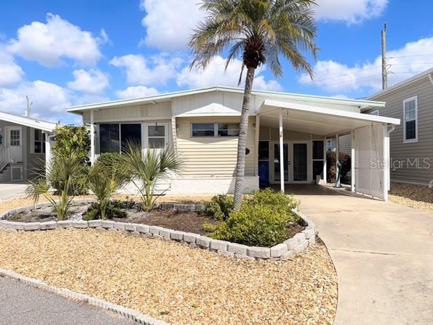 Boating Community. Get ready for resort style living in this move-in ready, furnished two bedroom one and a half bath home, in Country Club Estates on the Island of Venice, Florida. This home is priced to sell. It's perfect for a seasonal retreat or a low maintenance year-round residence. And if you have a boat, Country Club Estates features a private harbor with slips available to rent and it is connected to the intracoastal waterway for easy access to the gulf.
If you are looking for convenience, you are .3 miles away from a large Publix grocery store. 1.2 miles away from the gulf beaches and 1 mile away from Historic Downtown Venice, with great shopping and fine dining.  Enjoy the heated pool with water aerobics and exercise classes, Country Club Estates has two clubhouses, both with kitchens. One clubhouse has a stage for bands and performances, the other overlooks the waterway, with rented boat slips for the residents. From the boat club to the book club, you will probably find it here. Pickleball, shuffleboard, corn hole, billiards, ping pong, library, fitness center, most card games, karaoke, events planned for the holiday, local bands and DJ's for dances, neighborhood parades and scavenger hunts. Too many to list. This is not just a place to live--it is a lifestyle. Come see for yourself. Ideally situated just minutes from Downtown Venice, you’ll enjoy convenient access to charming boutiques, top-rated restaurants, sidewalk cafés, weekly farmers markets, community festivals, and a lively arts and cultural scene. Spend your days soaking up the sun at Venice’s pristine Gulf beaches, famous for their soft sand, warm waters, and spectacular sunsets.