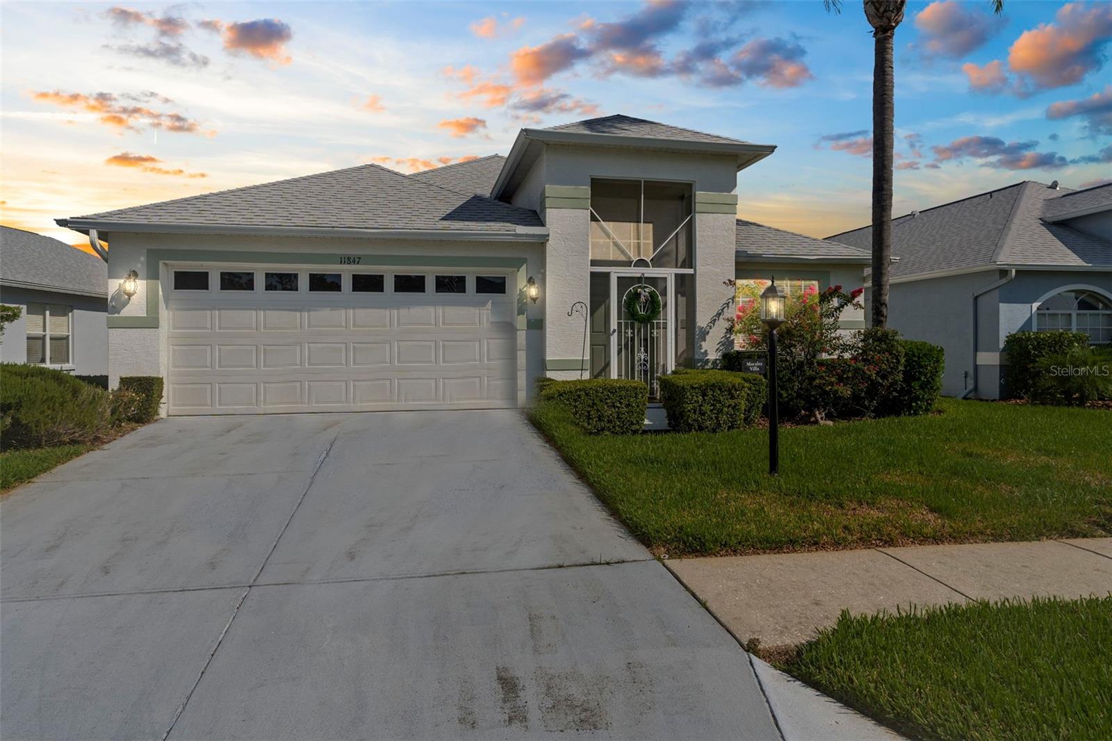 Welcome to this beautifully maintained 3-bedroom, 2-bathroom home located in the highly sought-after gated 55+ community of Heritage Pines, nestled along Florida’s scenic Nature Coast. This home features high ceilings and generously sized rooms throughout, creating a bright and open atmosphere. The spacious kitchen is ideal for both daily living and entertaining, and the screened-in back porch offers a peaceful space to enjoy the mature landscaping. The roof was re-shingled in 2022, adding extra value and peace of mind. Heritage Pines is an active, deed-restricted community offering resort-style amenities including a championship golf course, large heated swimming pool and spa, game rooms, craft rooms, and a variety of recreational courts. The HOA fee includes cable, WiFi, and lawn maintenance, making for low-maintenance living. Conveniently located just a short drive from Weeki Wachee Springs State Park, as well as a variety of dining and shopping destinations, this home offers the perfect blend of comfort, community, and convenience.