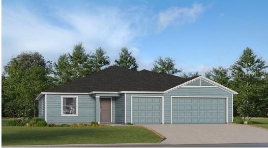 Short Sale. This new single-level home boasts a low-maintenance layout with an inviting open-concept floorplan allowing for seamless entertaining. A versatile flex space is located off the foyer, with three bedrooms surrounding the main living area, including the luxurious owner’s suite with an en-suite bathroom and walk-in closet.