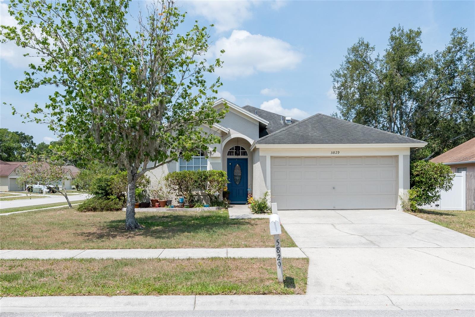 This beautiful home is located in the Heart of Wesley Chapel!
As you walk in the front door you immediately notice the open floor plan and high ceilings.
To your left is a very nice bonus room that can be used as a formal dining room, office, craft room, play room or whatever your heart desires. Looking to the right are the bathroom and 2 bedrooms in the split floor plan. Once you continue into the large family room you can see the open, nicely equipped kitchen. The kitchen has a very large island and a small island with plenty of cabinet space and an eat in dining room. The master bedroom and bath are very roomy. The bathroom has an oval, deep tub for your soaking pleasure. Both the Master bedroom and dining area have sliding glass doors that exit into a very peaceful screened lanai. This home is located near The Grove, Wiregrass mall and the Premium outlet mall along with many, many, restaurants.
This home and area are too nice to pass by.
