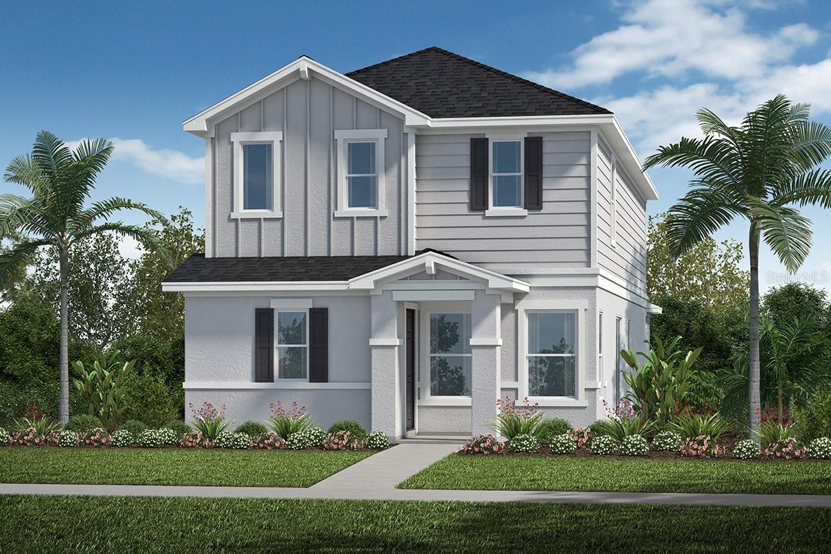 Experience the perfect balance of style and functionality in this beautifully crafted, two-story home, which showcases an open floor plan with lofty 9-ft. ceilings and sleek tile flooring. The thoughtfully designed kitchen boasts 36-in. upper cabinets and elegant granite countertops. Upstairs, the private primary suite features a luxurious connecting bath that offers a dual-sink vanity, roomy walk-in shower and expansive closet.