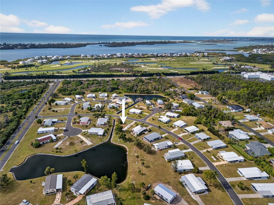 GASPARILLA PINES! WATERFRONT HOMESITE LOCATED IN 55+ COMMUNITY OF SANDHAVEN ESTATES! Incredible location for your new manufactured home offering serene lake and greenbelt views for added privacy. Central water, sewer and electric ready. Friendly community with low HOA fees and minutes from Lemon Bay Golf Club. Close to restaurants, shopping, fishing, boating and award-winning gulf beaches. Don't miss this opportunity to make this location your new snowbird retreat or permanent home!