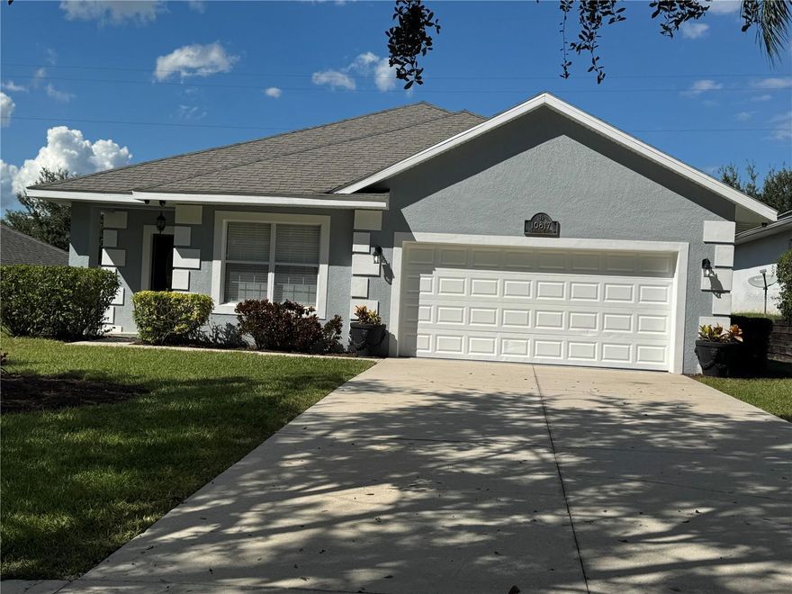 Don’t miss this rare opportunity to rent a completely updated like new pool home in the sought after community of Palisades, Clermont. Pool and  lawn care included in the rent! This 4 bed 2.5 bath home has recently been repainted inside and out, has a  brand new AC, water heater and a new roof being put on soon. When you enter through the front door, it’s like walking into a brand new home! Formal living/dining room style then through to the spacious kitchen /family room combo.  French doors lead out to the screened lanai and pool. Split bedroom plan for your convenience.  Primary bedroom also has French doors leading out to the pool. Primary bathroom has a large Jacuzzi tub, separate shower and two sinks . Second bath has a tub/shower combo . Kitchen boasts extra tall wood cabinets, stainless steel appliances, including  refrigerator, electric ceramic top stove, dishwasher, and microwave.  Large island.  Brand new Samsung  washer and dryer in the laundry room . Windows have blinds and all the bedrooms and family room have fans. Ceramic tile throughout apart from the bedrooms which have carpet.  No need to worry about the pool and lawn as these services are included! Basic cable is also provided by the HOA. Convenient location with easy access to the Turnpike and close to all amenities, restaurants and  downtown Clermont.  The community enjoys a clubhouse, tennis courts, playground, pickleball courts and a community pool.
please note some of the updates are not completed but will be in teh next couple of weeks.