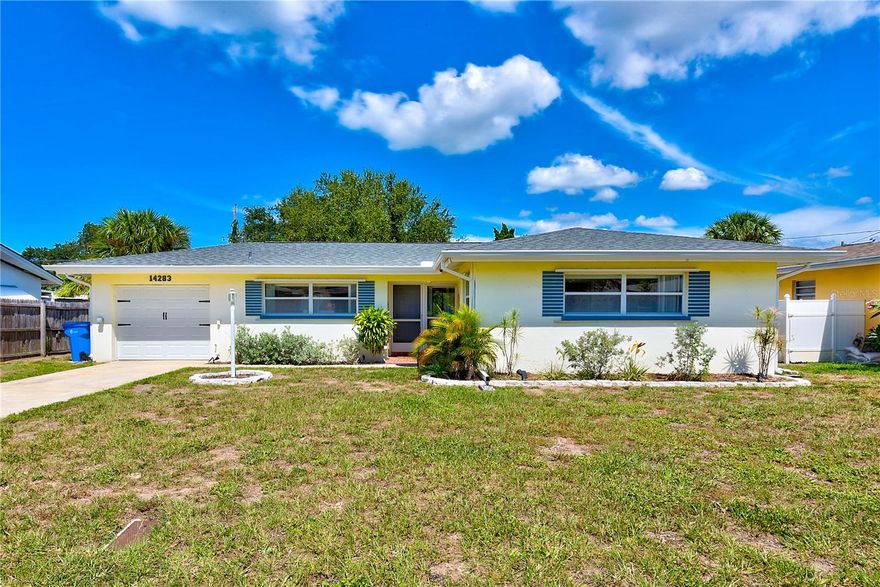Move in by first of the month for $300 reduction. Live close to the beaches and amenities in this gorgeous home 1 mile from the powdery, white sand of Indian Rocks Beach. This beautiful, fully furnished and decorated, all block home is ready for you to move in. This property is versatile, making it a great home, there is an abundance of natural light pouring in and a Florida room that's over 200 square feet. Loaded with updates over the past few years including the Roof, Garage Hurricane Rated Door, 200 Amp Electrical panel, powerful Rheem central HVAC, and updated hot water heater. Luxury Vinyl Plank flooring has been added throughout most of the home and hurricane shutters will give you peace of mind. This home also includes modern updates like water softener and Air Scrubber by Aerus, an advanced surface and air purification technology. Also a NEMA 14-50 outlet for charging your EV. The backyard features a deck and pergola plus plenty of room in the fenced yard for your enjoyment.