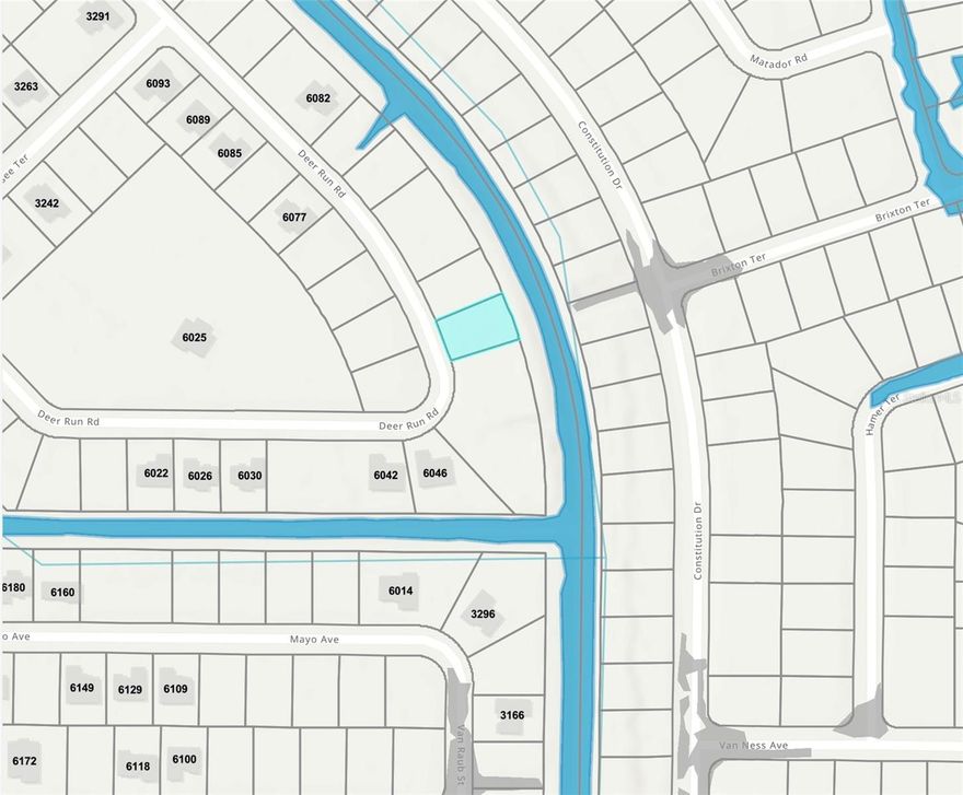 Build your dream home or invest in fast-growing North Port! This vacant residential lot on N Deer Run Rd offers a great opportunity in a quiet, developing area surrounded by new construction and natural Florida landscape. Conveniently located near shopping, dining, schools, and major roadways, with easy access to Venice, Port Charlotte, and Sarasota. No HOA (buyer to verify), providing flexibility for future building plans. Don’t miss your chance to secure land in one of Southwest Florida’s most desirable growth markets!