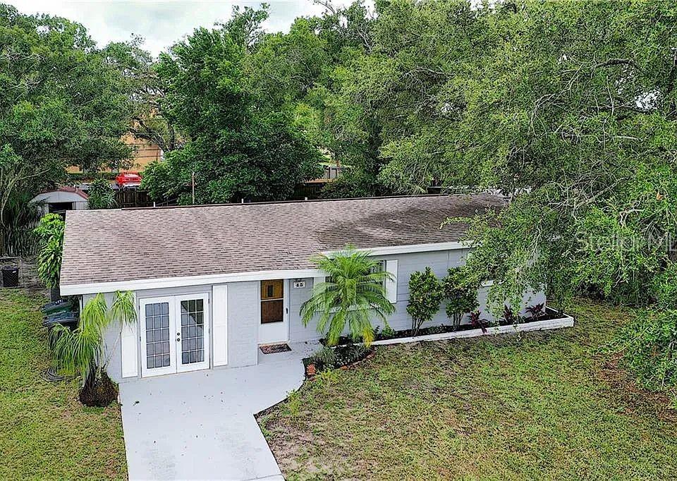 Welcome to 45 Avon Drive — a charming, 3 bedroom, 1 bath, (2nd can be added) updated home nestled in the heart of one of Pinellas County’s most sought-after communities: Safety Harbor. Perfect home to be safe in a hurricane, high and dry in no evacuation flood zone X, Impact windows, steel roof and cement block construction. From the moment you arrive, you’ll notice the quiet, tree-lined streets and the welcoming curb appeal of this beautifully maintained property with mature shade trees in front and backyard. Step inside and discover real terrazzo flooring throughout and no stairs for easy maneuvering for older people. Out back and you’ll find plenty of room for an RV or boat, a peaceful screened in lanai, children & pet safe fenced-in yard with space to relax, grill, or garden. It's a quiet retreat with just the right amount of outdoor living—without the upkeep. One of the best features? This home sits high and dry in Flood Zone X, so no flood insurance is required—an exceptional perk in a coastal town. New windows 2023, New HVAC air handler and condenser 2023, New screened in lanai 2021, New roof 2019. And the location? It’s unbeatable. You’re just minutes from Downtown Safety Harbor, Philippe Park, walking trails, local breweries, boutique shops, and the waterfront. In a town known for charm and community, this home offers the lifestyle so many buyers are looking for—but rarely find at this price. Whether you're a first-time buyer, downsizing, or just looking to get closer to the heart of Safety Harbor, 45 Avon Drive is a must-see. Call today for a private showing.