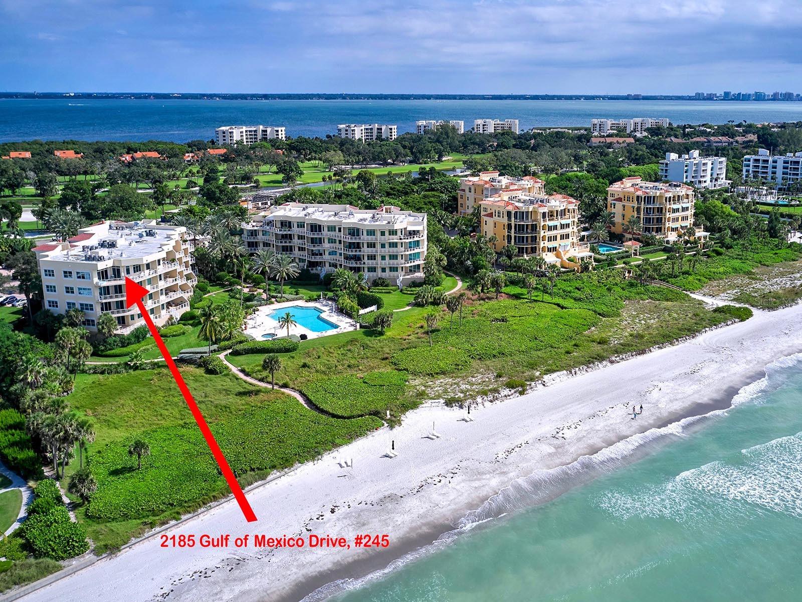 One or more photo(s) has been virtually staged. An exquisitely renovated & furnished penthouse with breathtaking beach views! A stunning corner residence offering an unparalleled experience directly along the pristine Gulf of America, with sweeping vistas of sugar sand beaches & shimmering azure waters. Enjoy the exclusive ambiance of a private beach house, surrounded by picturesque island views in every direction on beautiful Longboat Key. This is a coastal retreat like no other! An electric awning on the balcony is truly a remarkable addition. It transforms the space into a special sanctuary. The benefits are numerous: it provides shade on sunny days, adds a brilliant touch, & enhances the overall aesthetic of your outdoor area. This feature makes the penthouse stand out & increases its value. The extended & remodeled open floor plan has 2,600SF, featuring 3 bedrooms & 2 bathrooms. An elevator from Lobby C, which serves just 3 units, takes you directly to your private foyer. Enhanced by rich walnut hardwood floors & soaring 10FT ceilings, creating an ideal setting for gorgeous fixtures & finishes. Highlights include upgraded electric window treatments, crown moldings, custom built-ins, handcrafted 9FT barn-style doors, high-end cabinets, & solid surface countertops. The great room seamlessly blends living & dining, showcasing a cozy gas fireplace & breathtaking 180-degree views of The Gulf. The modern kitchen features expansive views & is designed with white lacquered cabinetry & quartz countertops. It includes 2 breakfast bars, a serving bar, & a center island. Top-of-the-line stainless steel appliances, including Sub Zero & Fisher Paykel brands, complement a gas cooktop. Enter the breathtaking Owners suite, a luxurious haven that transitions into an exquisite built-in closet & a master bath designed for relaxation. This space is pure indulgence with double sinks, elegant marble tiles, & an oversized shower featuring dual spray heads. Expansive glass windows from the washroom, shower, & closet bring in vivid water vistas. Two sliding glass doors lead to a stunning terrace with captivating southwest views of the pool, lush grasslands, and The Gulf beyond. Plus, a charming northeast-facing balcony in the guest wing adds to the allure of this coastal paradise. Both guest bedrooms feature spacious built-in wardrobes & beach views. Expanding the footprint of the service entrance allowed for the addition of a fantastic home office, complete with floor-to-ceiling built-ins & adequate space for a desk. Bonus features include hurricane shutters for all windows & doors, ample parking for extra vehicles or guests, deeded storage, & a one-car garage near the elevator. The garage is pre-wired with its own 40AMP 220-240V EV charging station. Experience unparalleled living at this exceptional Longboat Key residence, part of the exclusive Villa Di Lancia community, featuring only 19 residences across its two distinctive buildings. This remarkable location offers unmatched amenities, including 24-hour security with a manned gatehouse, easy access to both deeded & public beaches, a serene gulf-side swimming pool & spa, a spacious community room with a kitchen, a well-equipped fitness center, & tennis. This gem is ideally situated near world-class golf courses, marinas, & diverse shopping & dining options. Here, you’ll find a lifestyle that clearly stands apart from any other.