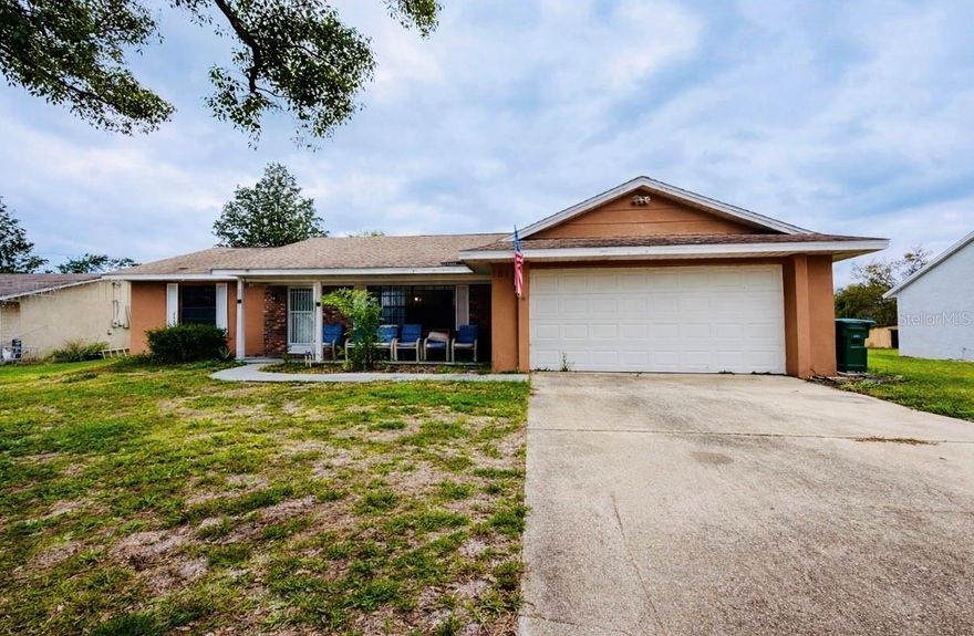 A FANTASTIC VALUE with room to GROW! Spacious 3-bedroom, 2-bath home offering over 1,600 sq. ft. of living space plus an UNFINISHED ADDITION equipped with full bathroom and a kitchen, approximately 1000 Sqft, offering endless potential to CUSTOMIZE and EXPAND. Ideal for increasing RENTAL INCOME, adding a Guest Suite, Workshop, or Home Office. This home features a NEWER ROOF (4 years old), AC INSTALLED IN 2016, 1 year old WATER SOFTENING SYSTEM. This split-bedroom floor plan provides added privacy and functionality. With solid bones and plenty of potential, this property is a PRIME OPPORTUNITY for investors or buyers looking to customize and maximize returns. CONVENIENT LOCATION close to major highways I-4, shopping and dining.