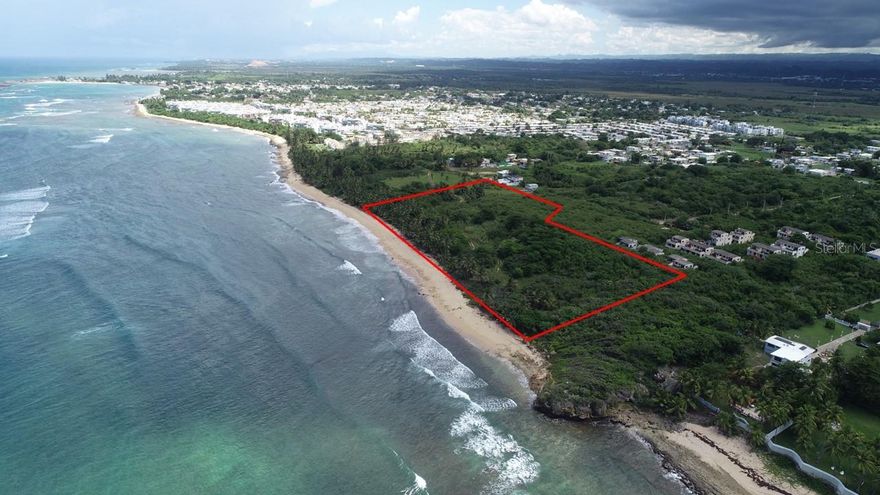 Sarapa Beach at Vega Baja, flat land topography of approx. 8 acres with 1,100 lineal feet of beachfront. Land has environmental assessment, archaeological study, water well, among others. Sarapa Beach, is located next to tourism project that is about to be developed. The lot is located next to a new development that will start in 2023. We have a master plan to develop 128 units of apartments between 1,200 to 2,500 square feet. Privileged location through 8 miles to Dorado Beach, 9 miles to Dorado Beach at Ritz-Carton Reserve, 10 miles to balneario Dorado and 2 miles to balnerario Vega Baja. R-I Zoning.