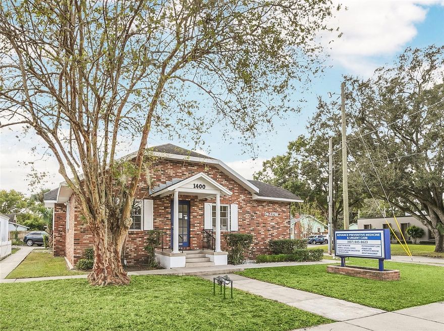 Turn-key ready and fully renovated, this stand-alone medical office building is perfectly suited for any medical or professional practice. Ideally located in the heart of downtown Orlando, the property offers unbeatable convenience—just minutes from Lake Eola, top-rated restaurants, and major highways. Inside, the 1,895 square foot layout features five private rooms, a generous reception area, a comfortable waiting room, a dedicated conference room, and five convenient on-site parking spaces. Recent upgrades include brand-new plumbing and electrical systems, along with a new AC unit and water heater, providing modern comfort and reliability. The property’s prime central location offers high visibility and steady foot traffic, surrounded by a dynamic mix of commerce, tourism, and growing residential development. This is an exceptional opportunity to establish or expand your practice in one of Orlando’s most vibrant areas.