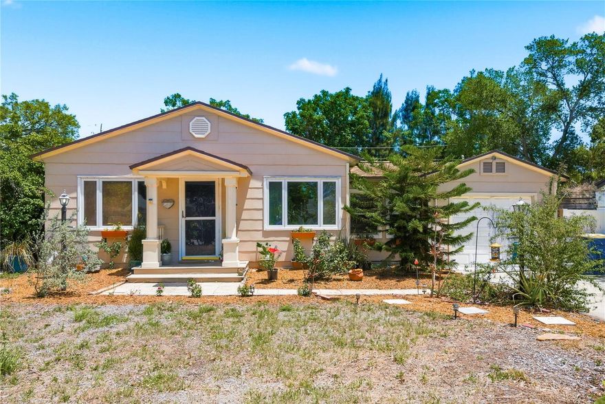 Welcome to this beautifully maintained and thoughtfully updated 4-bedroom, 2-bath Clearwater bungalow, ideally situated in a quiet, picturesque neighborhood! Offering over 1,600 square feet of inviting living space, this home combines charm, comfort, and functionality with an oversized fenced backyard featuring a pool and abundant outdoor amenities.
Step inside and be greeted by a warm, cozy living room that flows seamlessly into a formal dining room—perfect for everyday living or entertaining. The bright kitchen offers stainless steel appliances, a gas stove, built-in wine fridge, and a sunny eat-in dining area. Just beyond, the spacious family room impresses with vaulted ceilings and provides an ideal gathering space for guests and family alike.
Both the family room and fourth bedroom have direct access to the covered patio, creating effortless indoor-outdoor living. The private backyard is truly a gardener’s paradise, complete with vegetable gardens, lush landscaping, a charming storage shed, and an additional chicken coop. A sturdy above-ground pool adds the perfect place to relax and unwind in your own backyard retreat.
Additional highlights include a garage for extra storage, a driveway with parking for up to four vehicles, newer A/C, updated electrical panel, and newer AC ducting. Best of all—no HOA or CDD fees! Located high and dry in a non-flood zone, yet only a few miles from the beach.
Enjoy being close to Crest Lake Park, featuring lakeside walking trails, playgrounds, fishing, picnic areas, and a 3-acre dog park. Conveniently just blocks from Gulf-to-Bay Boulevard with shopping, restaurants, pubs, schools, and easy access to area airports.
Rarely available 4-bedroom homes in central Clearwater at this price point do not last long—schedule your showing today!
