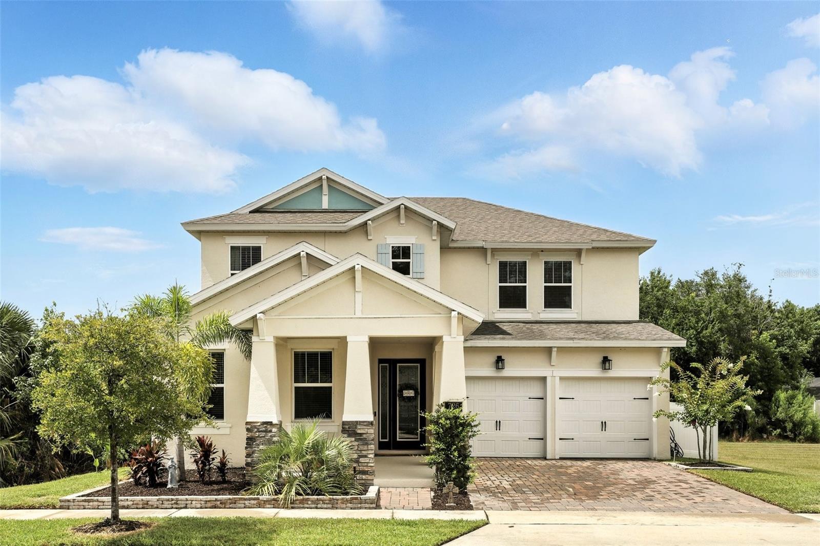 Welcome to Debary and the sought after community of Rivington where you will find this stunning, like-new two-story home. Home offers 4 bedrooms, 3.5 bathrooms, and a bright OPEN CONCEPT layout perfect for modern living. Situated on a UNIQUE LOT with no neighbors on either side or behind, the home provides exceptional privacy and features a tranquil backyard oasis with a SCREENED-IN LANAI, SPACIOUS PAVER PATIO, and serene conservation views. The MAIN FLOOR PRIMARY SUITE adds convenience, while the second floor includes three additional bedrooms, two full bathrooms (including an en-suite), and a versatile LOFT space ideal for a home office, playroom, or media area. Recent upgrades include a NEW WATER HEATER AND DRYER (2024), WHOLE-HOME WATER FILTRATION SYSTEM (2024), refreshed FRONT YARD LANDSCAPING (2024), and VINYL FENCING WITH PAVER PATIO (2023). MOVE IN READY and meticulously maintained, this home delivers comfort, style, and peace of mind. Rivington spans 296 acres along the St. Johns River and is just a quarter mile from the DeBary SunRail station, offering easy access to Lake Mary, Sanford, and downtown Orlando. Nearby parks and attractions include Gemini Springs State Park, River City Nature Park, and the Central Florida Zoo & Botanical Gardens.