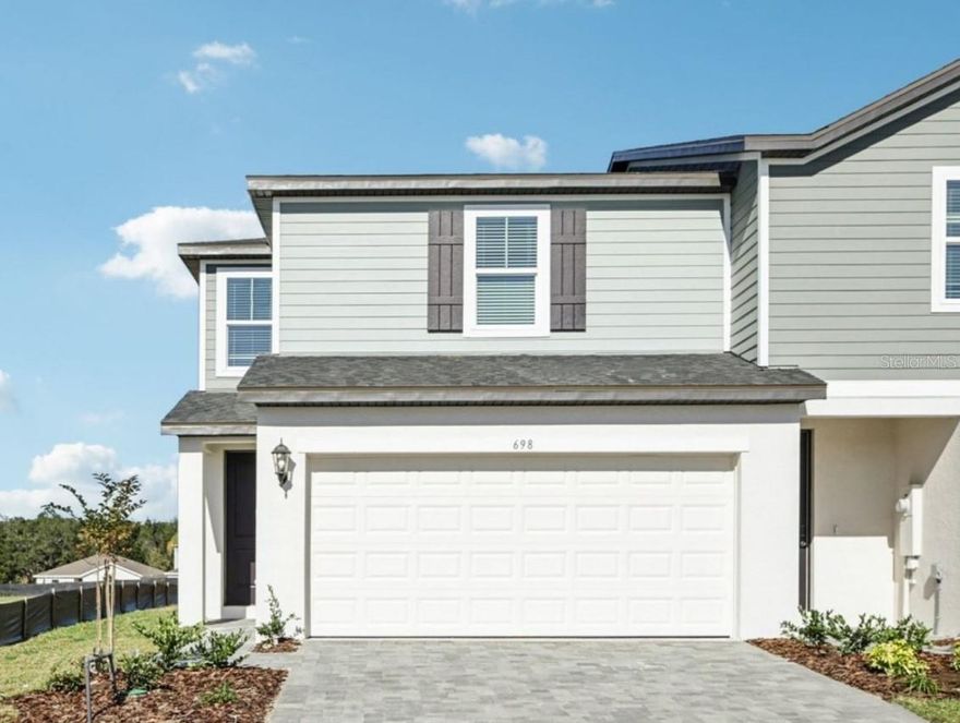 Brand new, energy-efficient home available NOW! At the heart of this open-concept main level, the kitchen boasts an island perfect for entertaining. Now selling from the mid $200s, The Reserve at Hammock Oaks Townes offers new townhomes in Lady Lake, FL.  Each of our homes is built with innovative, energy-efficient features designed to help you enjoy more savings, better health, real comfort and peace of mind.