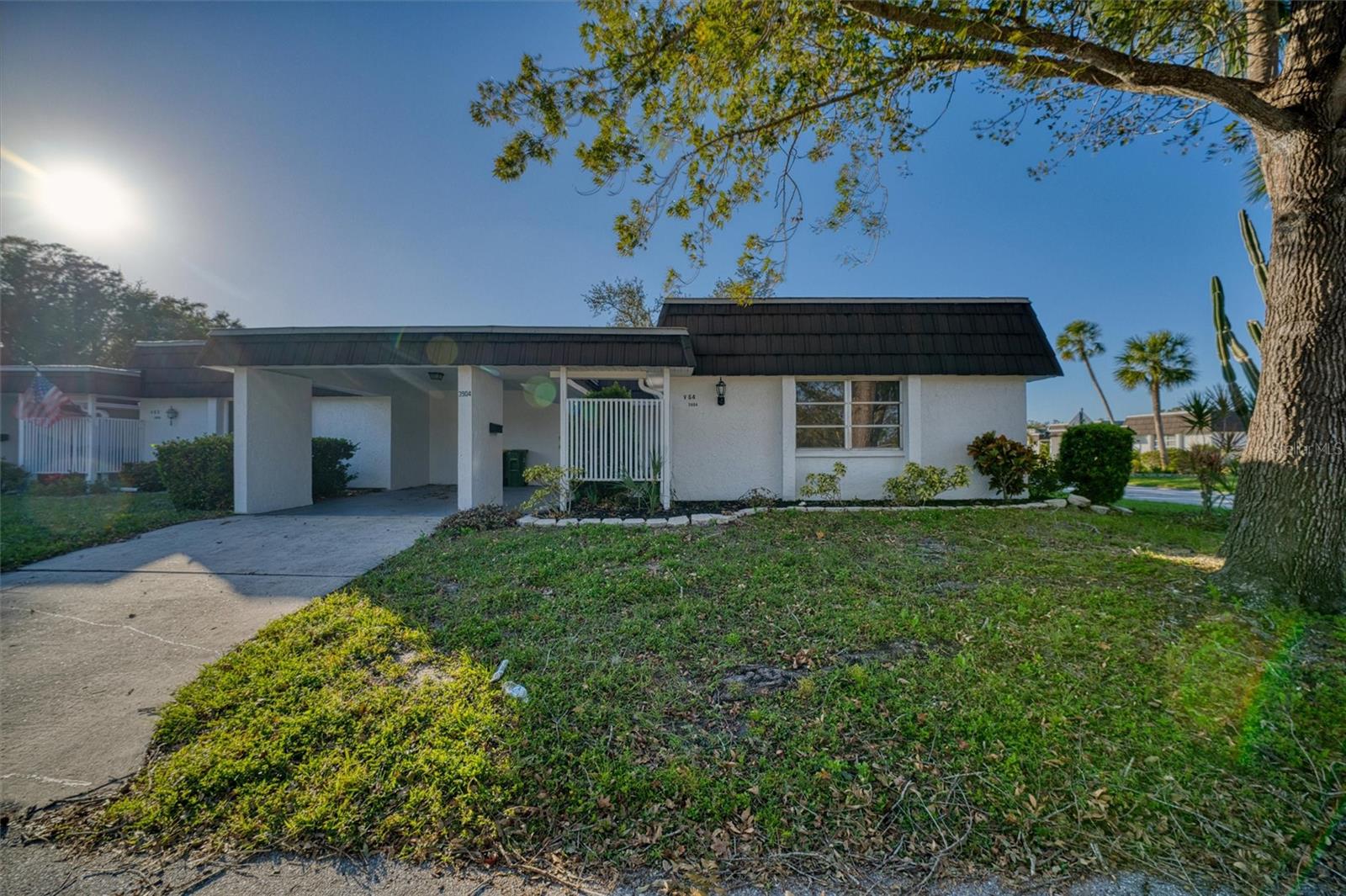 One or more photo(s) has been virtually staged. This is a fantastic opportunity to be apart of a great community. 55+ 2 bedroom 2 bathroom WITH a cozy Florida sunroom. This 1332sqft condo is located right in the middle of beautiful Sarasota! HOA is only $486/month, which includes lawn care, water, sewer, trash, cable TV, maintenance cost, management fees and heated community pool. This unit has all brand new appliances, Electrical panel less than year old, HVAC 2022. ADDED BONUS-right across the street is the brand new Bobby Jones Golf Course!! 5 minutes from downtown Sarasota where you can enjoy fine dining at all kinds of restaurants, and a short drive to St Armands Circle and Lido Key to make memories that will last a lifetime! Treat yourself with a peaceful place to call home, will all kinds of things to do right around you.