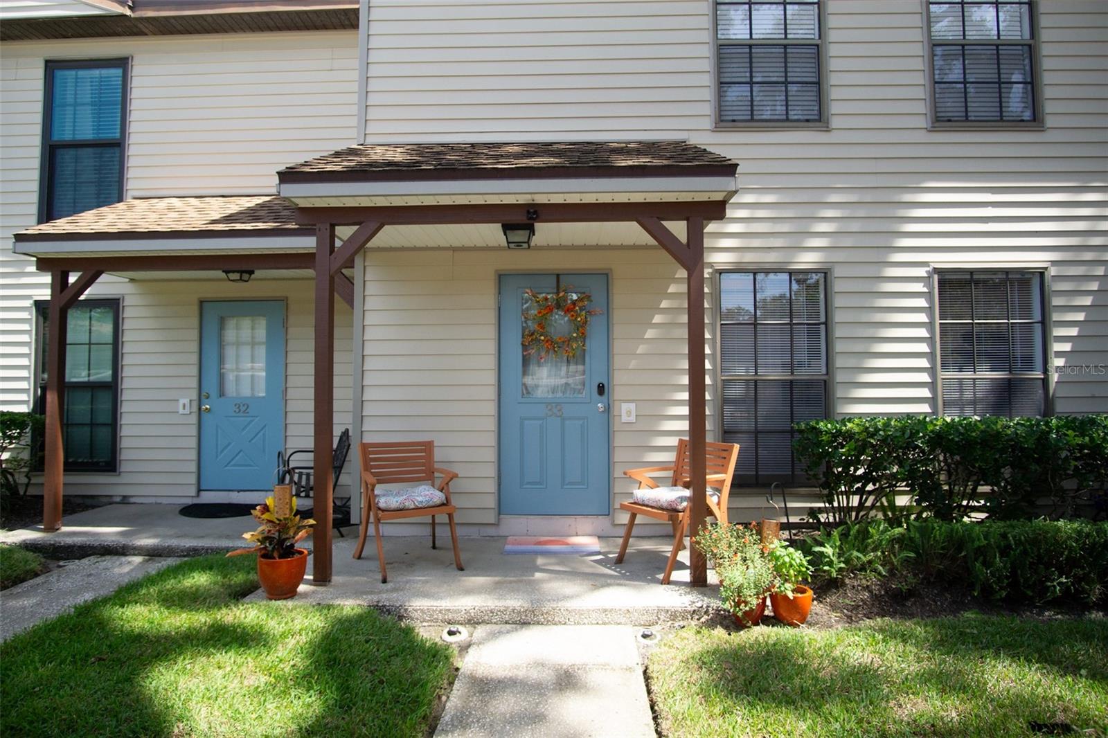 You’re going to love this RARELY AVAILABLE townhome in Harbour Oakes of Dunedin! Perfectly located on Bayshore Blvd, just steps from the gulf, walking distance to downtown Dunedin, directly on the Pinellas Trail, and just a short ride to the Dunedin Causeway and Honeymoon Island! Best of all, NO FLOOD ZONE! Harbour Oakes is well maintained, has funded reserves, and recently had some updates; ROOF in 2018 and a re-paved road in 2023. The condo fee includes all utilities, with the exception of internet and electric, and even covers an exterior flood policy. Entering the townhome, you’ll appreciate that it’s absolutely immaculate, has been fully renovated, comes completely furnished, and is truly turn-key!! It features luxury vinyl flooring all throughout the downstairs and has been tastefully renovated and furnished with designer finishes. In the entrance hallway, you have a half bath, a closet with a newer A/C and newer hot water heater, and a large storage closet that extends under the stairs. To the right of the front door, you’ll find a laundry hall that leads into a beautifully updated kitchen with all wood cabinetry, granite countertops, and stainless steel appliances. The living/dining combo is spacious and open, featuring a dry-bar that’s perfect for entertaining. The patio located off the living area is paved, perfect for enjoying the outdoors, and is directly behind the Pinellas Trail! Please note, the patio door has been upgraded to a hurricane rated slider! Back inside and upstairs, you’ll appreciate two large bedroom suites. The primary suite features a built-in desk and shelving, a custom walk-in California closet, a nicely updated bathroom, and a view of the Pinellas Trail. The guest bathroom sits between the bedrooms and has a shower/tub combo and updated vanity. The guest bedroom is massive, large enough to fit multiple beds, and has a small walk-in closet with organizers. All furnishings are fairly new and tasteful. It truly is rare to come across a property as turn-key and immaculate as this! Call directly for questions and to schedule your showing today!!