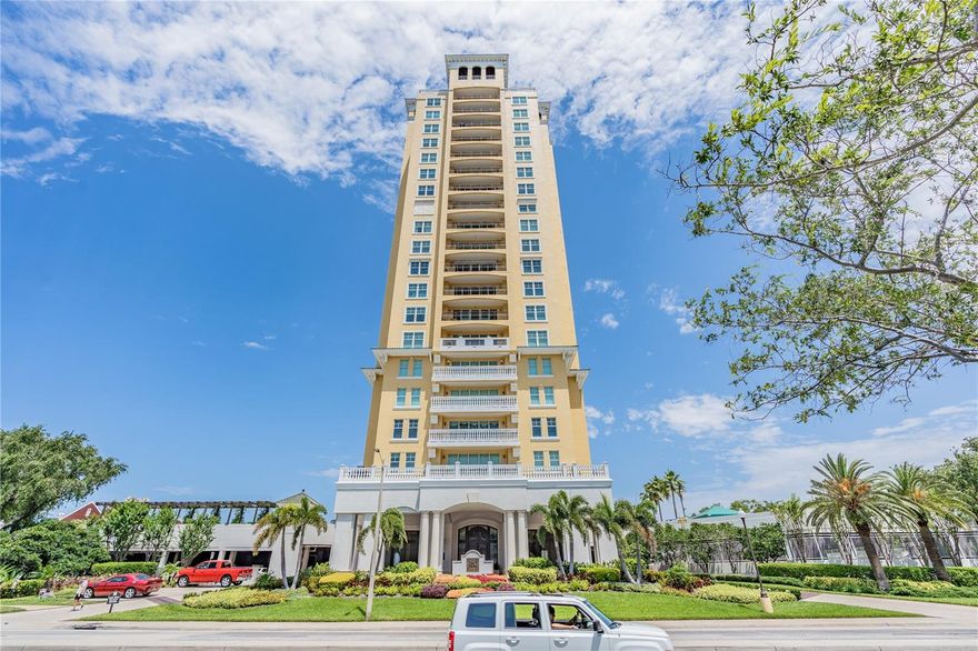 Don't miss this exceptional Bayshore condo STEPS to Bayshore and minutes to TGH and downtown. Located in the highly sought-after 345 Building on iconic Bayshore Boulevard, this updated 2-bedroom, 2-bath residence offers an unbeatable South Tampa location. Positioned at the end of the hallway, this unit enjoys a quiet entry and showcases views of Bayshore Boulevard, the bay, and Harbour Island. The home features a thoughtfully designed layout with a seamless flow between the kitchen and living spaces—ideal for both everyday living and entertaining. The kitchen is equipped with new cabinets, quartz countertops, generous storage, and brand-new appliances, all opening to a light-filled living area.  Step out onto the inviting patio—perfect for morning coffee or unwinding in the evening breeze. The spacious primary suite offers a walk-in closet and updated flooring throughout. The primary bath has been updated with custom walk-in tile shower, new cabinetry, and expanded storage. Residents of the 345 Building enjoy a full suite of amenities including 24-hour concierge service, club room, conference room, bike storage, wine lockers, kayak and paddleboard storage, EV charging, and a lobby library. Ideally located just moments from Tampa General Hospital, Hyde Park Village, Downtown Tampa, and Harbour Island—this is Bayshore living at its best. Beautifully renovated and rarely available—this one won’t last.
