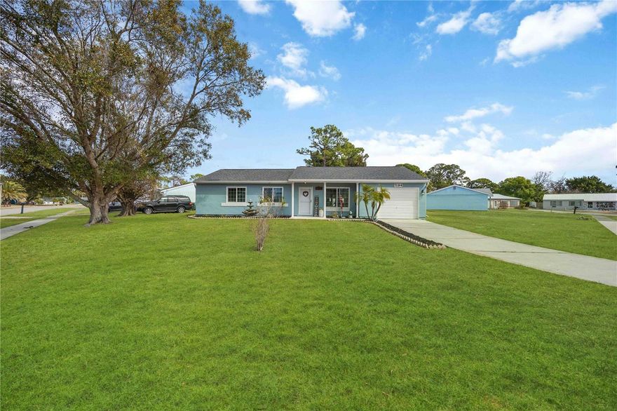 This stunning 2-bedroom, 2-bathroom home sits on an oversized .27-acre lot in the heart of North Port and has been beautifully updated for modern living. Enjoy ultimate peace of mind with a Newer Roof (2022) and a Newer AC System (2021).
The interior features brand-new luxury vinyl flooring throughout—no carpet! The heart of the home is the reimagined kitchen, boasting all-new soft-close wooden cabinetry, a center island, and laminate countertops. The primary suite has been equally enhanced with new soft-close wooden cabinets and laminate countertops in the bathroom. Offering over 1,100 sq. ft. of living space and an attached garage, this home provides both style and functionality. Ideally located near US-41, you are minutes from the vibrant Wellen Park and CoolToday Park—the Spring Training home of the Atlanta Braves! Enjoy proximity to Warm Mineral Springs, Cocoplum Village shopping, and top-rated schools.
Best of all: NO HOA or CDD fees! Enjoy the true freedom of homeownership with plenty of room to park your boat or RV on-site on this expansive corner lot. Whether you are a first-time homebuyer or looking for your perfect Florida retreat, this move-in-ready gem is a rare find in a high-demand location. Property is connected to City Water. Property includes an existing well (condition unknown/as-is), offering great potential for cost-saving irrigation to keep your oversized corner lot lush and green!