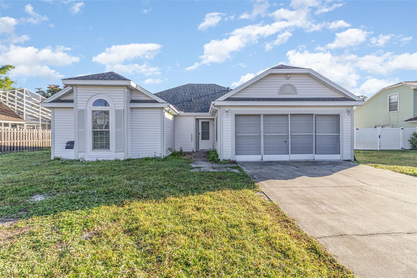 Welcome home to this charming 3-bedroom, 2-bathroom home located in the heart of Titusville. Upon stepping inside, you are embraced by an abundance of natural light, fresh neutral tones, and a floor plan that's sure to impress. Inside, find the spacious kitchen and an adjacent living and dining room. New luxury plank flooring has been installed throughout the home. The master bathroom features a new vanity, large garden tub, separate stand up shower. All guest bedrooms feature large closets, the same new flooring, and plenty of natural light. A large attached garage provides room for two cars and hosts plenty of room for additional storage. Enjoy the best of Titusville with this nearly move-in ready home. This safe and welcoming neighborhood is waiting for you to join this tight-knit community! Opportunities like this don't last long, hurry home! Property is being sold AS-IS for seller convenience. Seller has never occupied the home and there are no disclosures available.