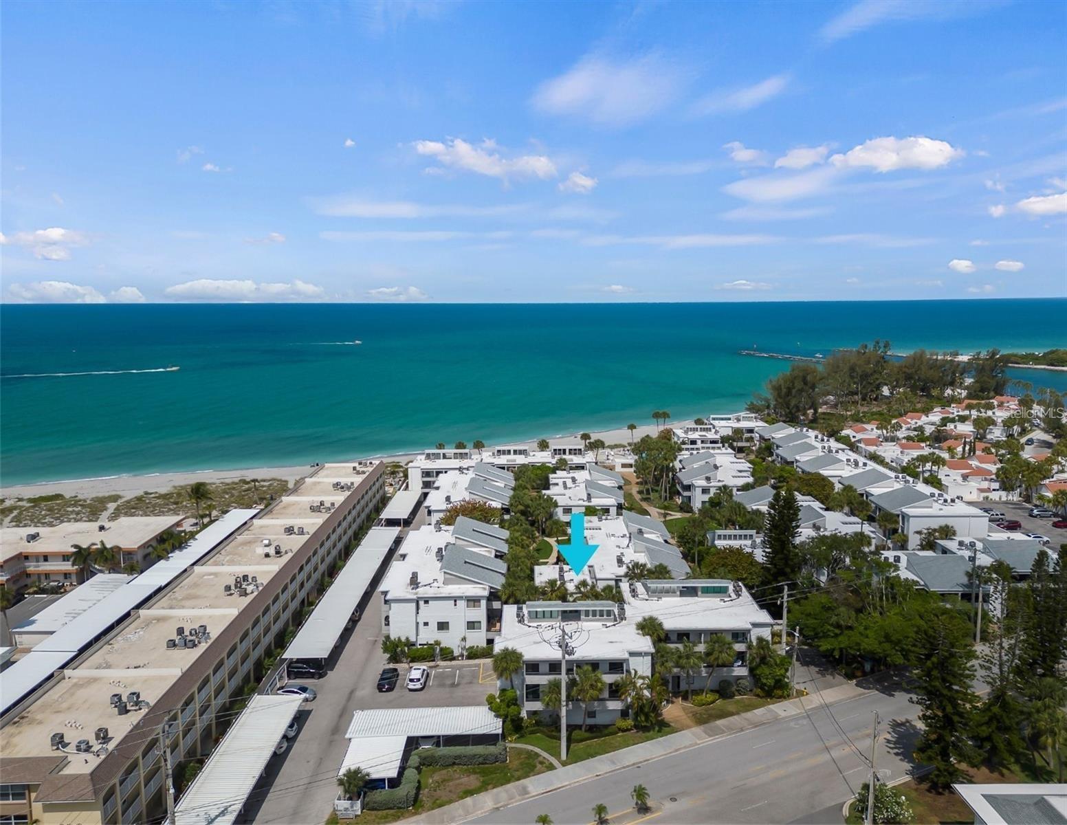 Assumable Mortgage at 5.5%. Welcome to your newly fully remodeled, turn-key Beach Front Studio – the ultimate retreat! This cozy unit boasts stylish vinyl flooring, a convenient washer/dryer combo, fridge, microwave, and 2 countertop burners. The living room is decked out for entertaining with comfy furniture, and a Queen-size Murphy bed ensures a good night's sleep. Need extra space? The sleeper sofa can accommodate 2 more guests. Enjoy private beach access in this beachside community, complete with a brand new heated pool with VIEWS of the OCEAN and clubhouse for those lazy days in the sun. New roof and new landscaping in 2024. Plus, the location is unbeatable – stroll to restaurants, shopping, farmers market, tennis, playgrounds, biking trails, fishing spots, the South Jetty, Freedom Boat Club, Historic downtown Venice, and don't forget to check out Crow's Nest restaurant. Your vacation oasis awaits!