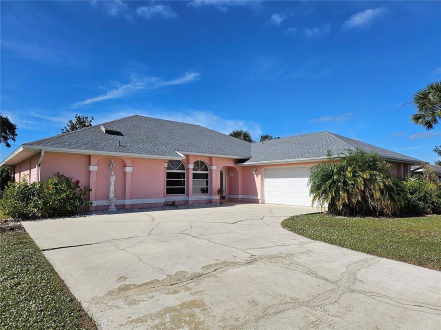 Owner says "Lets make a deal!" Welcome to Your Dream Home in Port Charlotte, Florida! Nestled in a quiet and inviting neighborhood, this exceptional residence embodies spacious, serene living for those seeking both comfort and style. The open floor plan invites you to immerse yourself in expansive, interconnected living spaces, providing the flexibility to design your home to suit your unique lifestyle. Experience the grandeur of vaulted ceilings, adding elegance and airiness to every room. The split bedroom layout offers privacy and convenience, with each bedroom serving as a private oasis. Embrace the Florida lifestyle with sliding glass doors that open onto a large screened pool and covered lanai area, creating a personal haven for relaxation and entertainment.
Every bedroom features a walk-in closet, adding both luxury and practicality to your daily routine. Indulge in the convenience of a poolside full bathroom, seamlessly connecting outdoor and indoor living. The spacious two-car garage provides easy parking and additional storage. The thoughtfully designed laundry room, complete with a scrub sink and extra closets, ensures that laundry day is a breeze. This home boasts a brand-new roof for added peace of mind, along with a recent city sewer connection that enhances convenience and modernizes the property's infrastructure. With sturdy construction and a solid foundation, this home has great bones, providing a canvas for your vision and creativity.
This residence is ready for your personal touch, whether you're looking to create your dream home or simply move in and enjoy its existing charm. Don't miss the chance to own a piece of Port Charlotte paradise. Schedule a viewing today and start envisioning the lifestyle that awaits you in this remarkable home!"